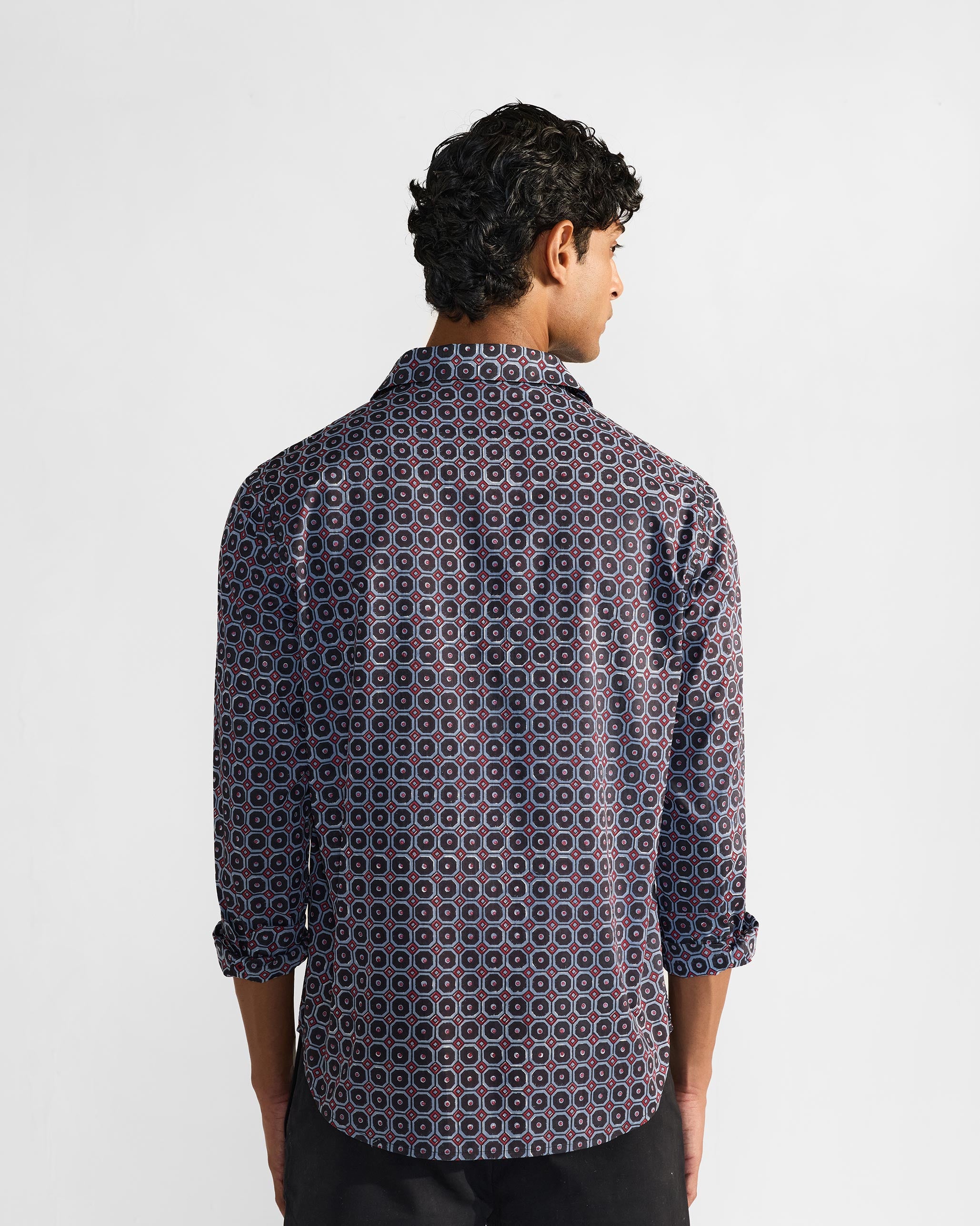 Wood Pigeon Shirt -Multicolor Print