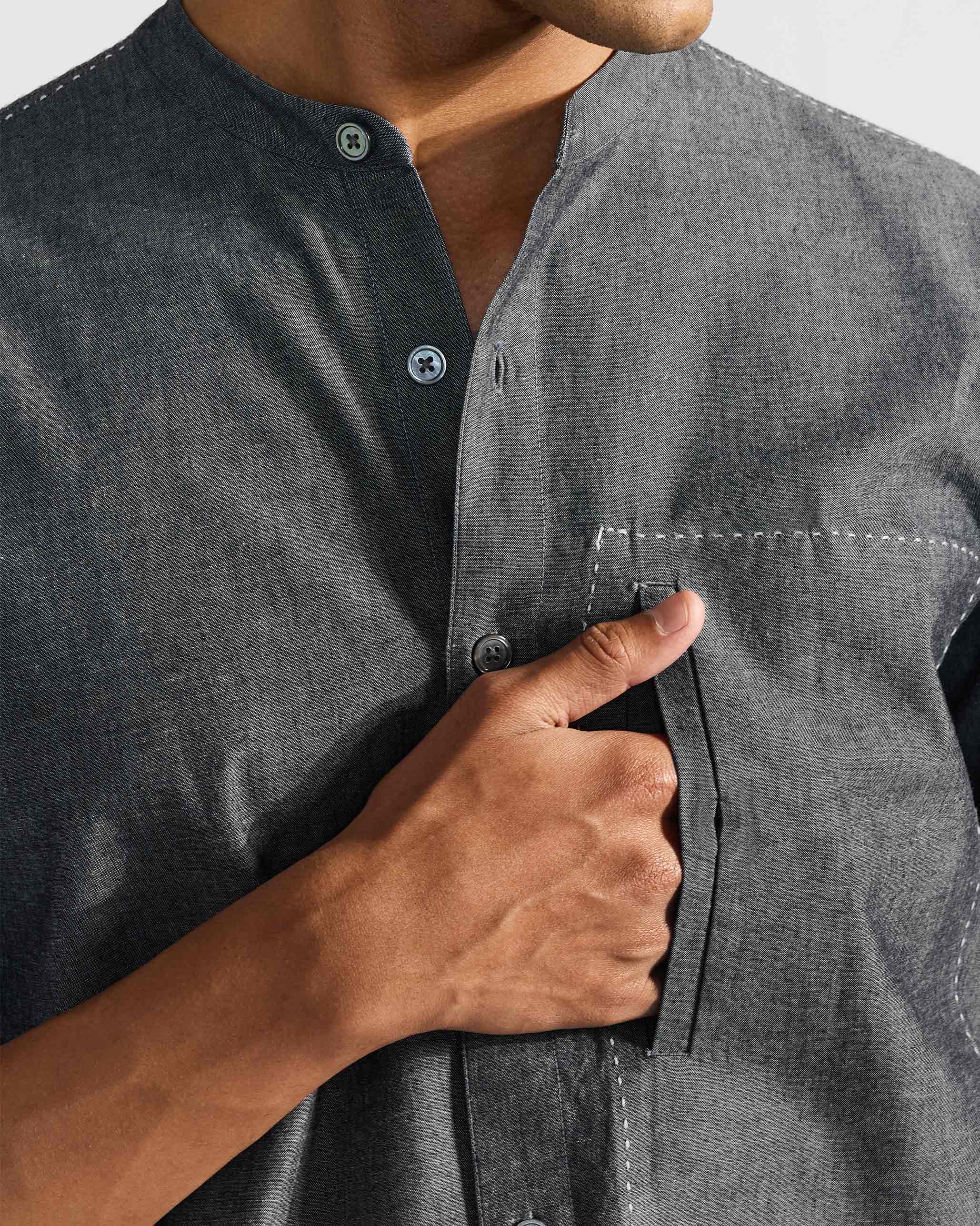 Marten Shirt - Charcoal