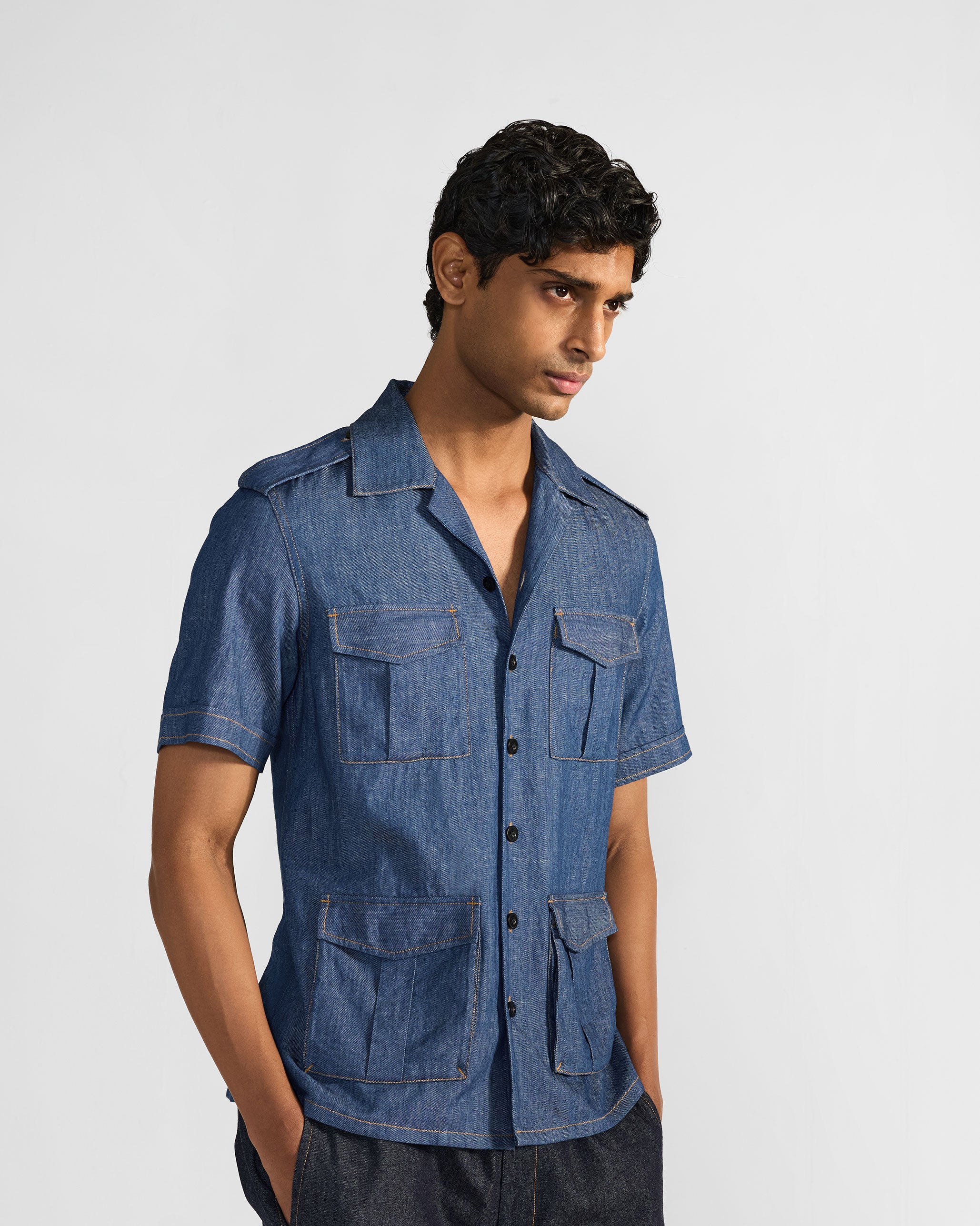 Sambar Shacket - Denim