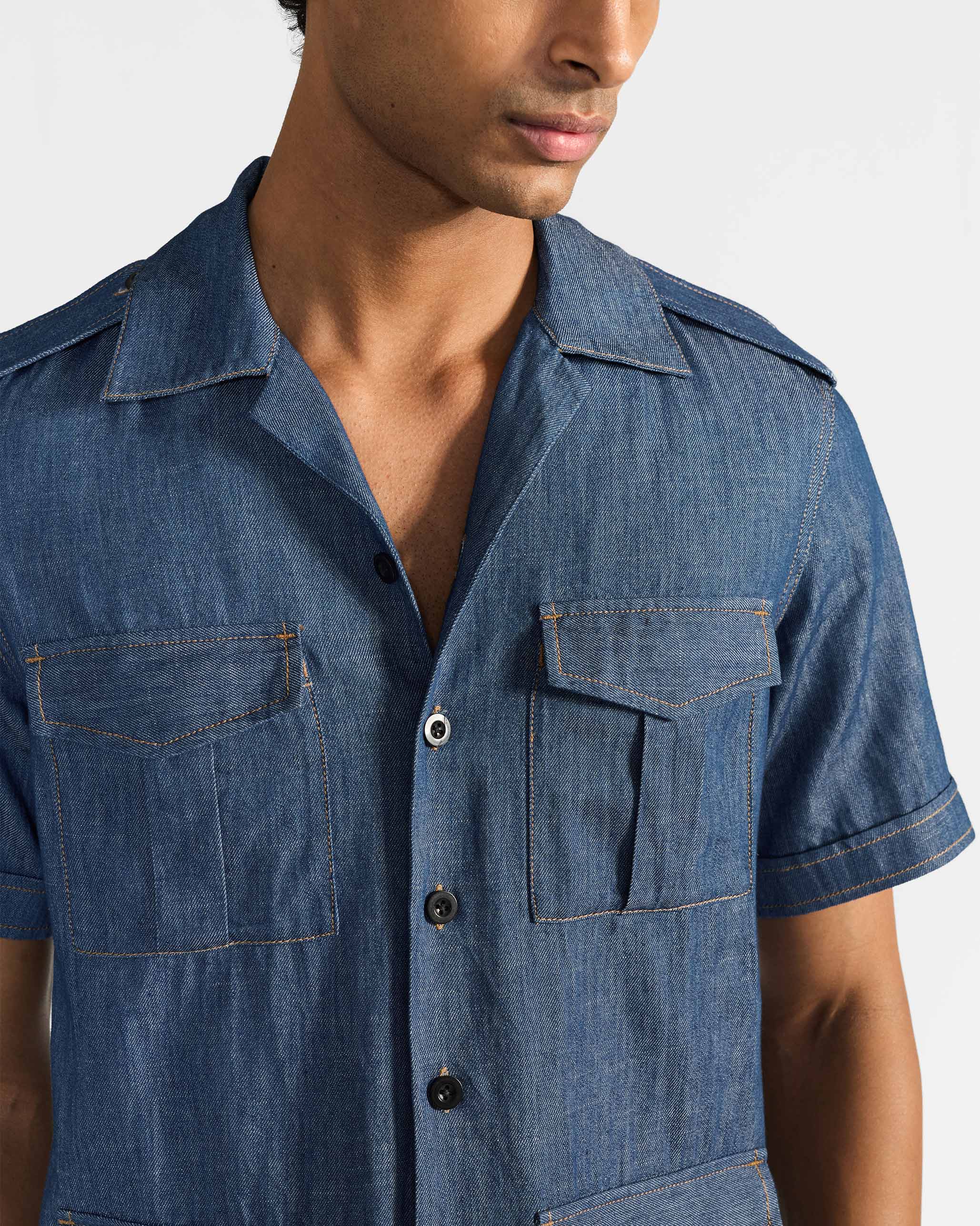 Sambar Shacket - Denim