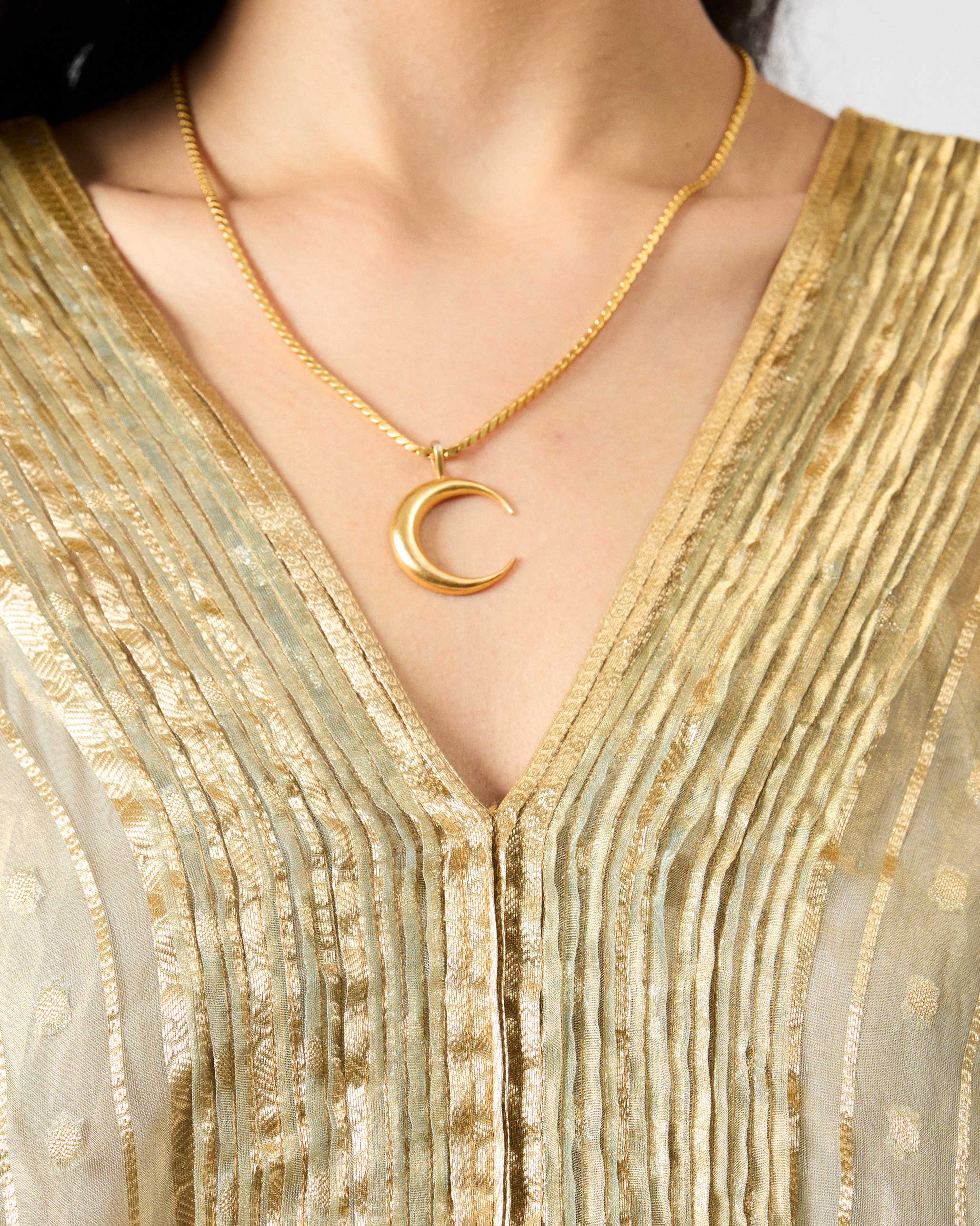 Kolad Kaftan - Teal & Gold