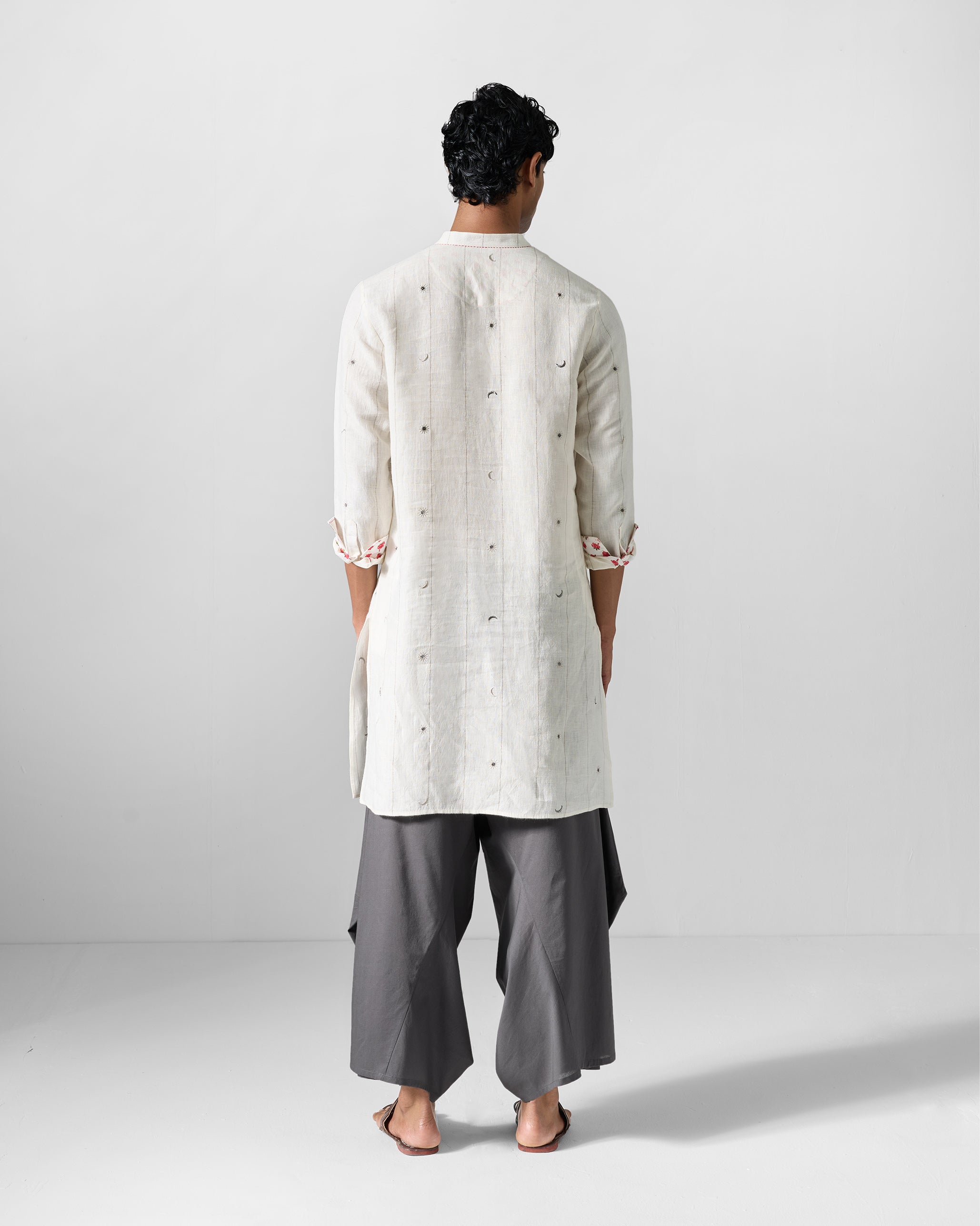 Shaam Kurta - Ivory Embroidered