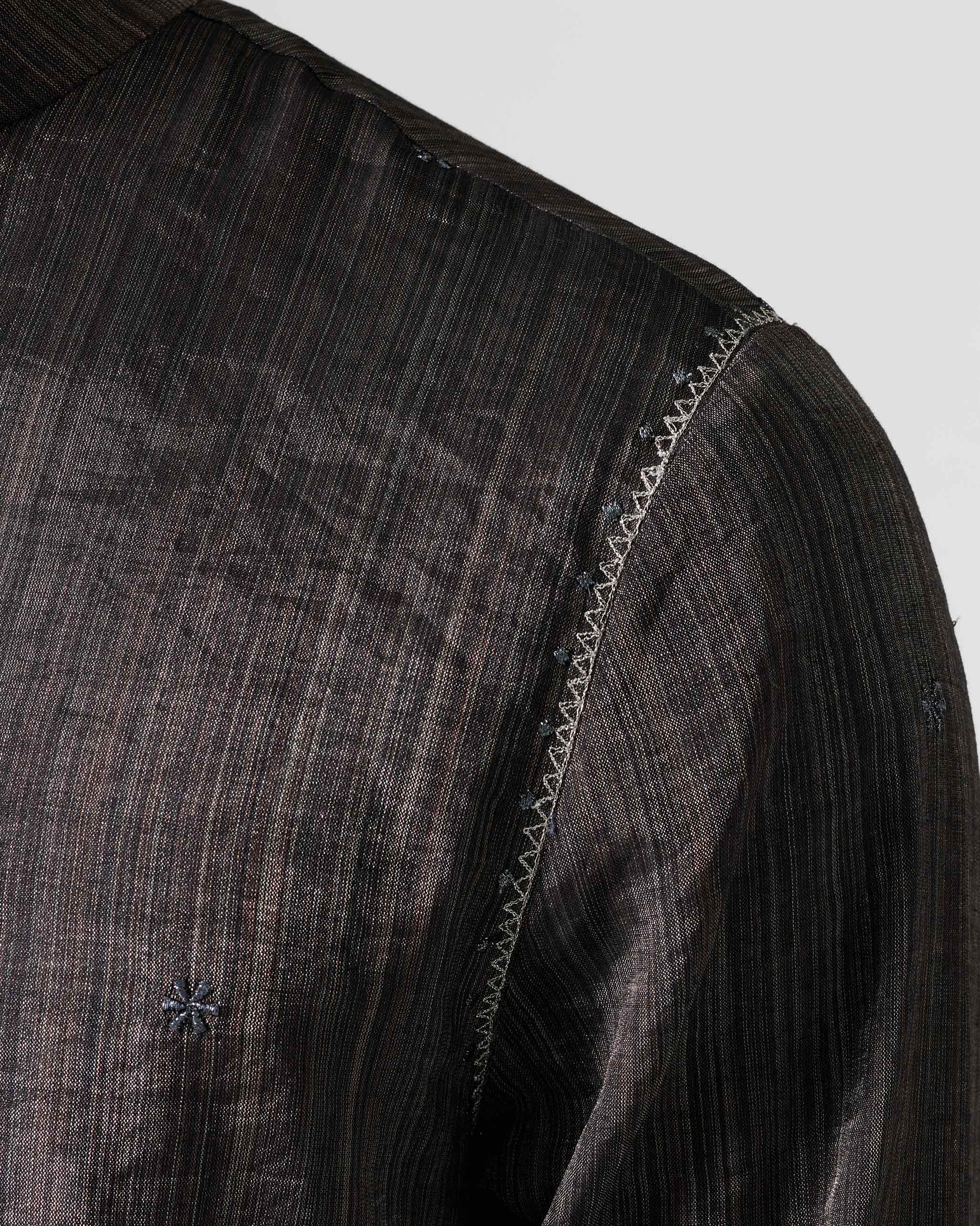 Rey Kurta - Metallic Silver