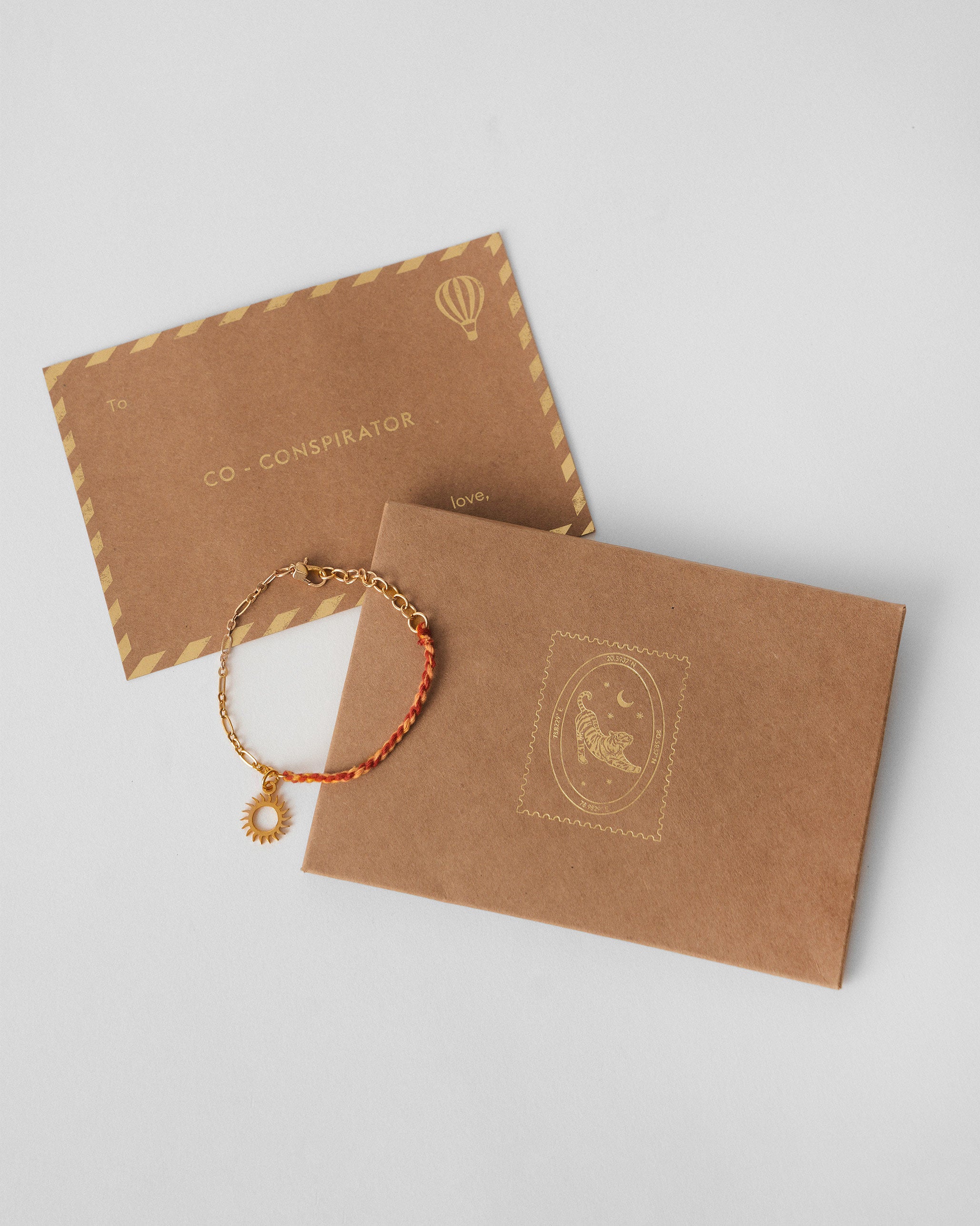 Sun Charmlet - Gold & Red