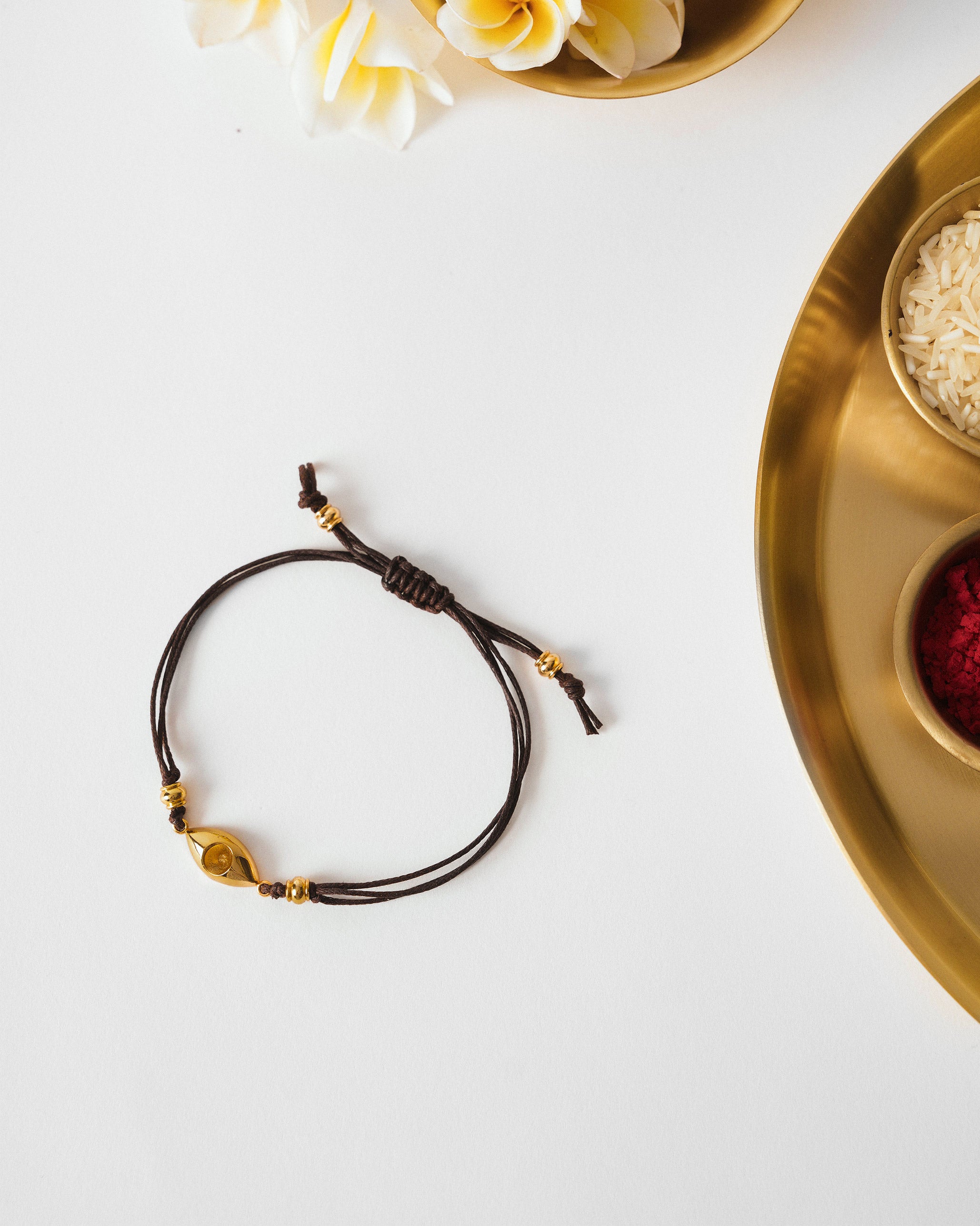 Evil Eye Rakhi - Brown