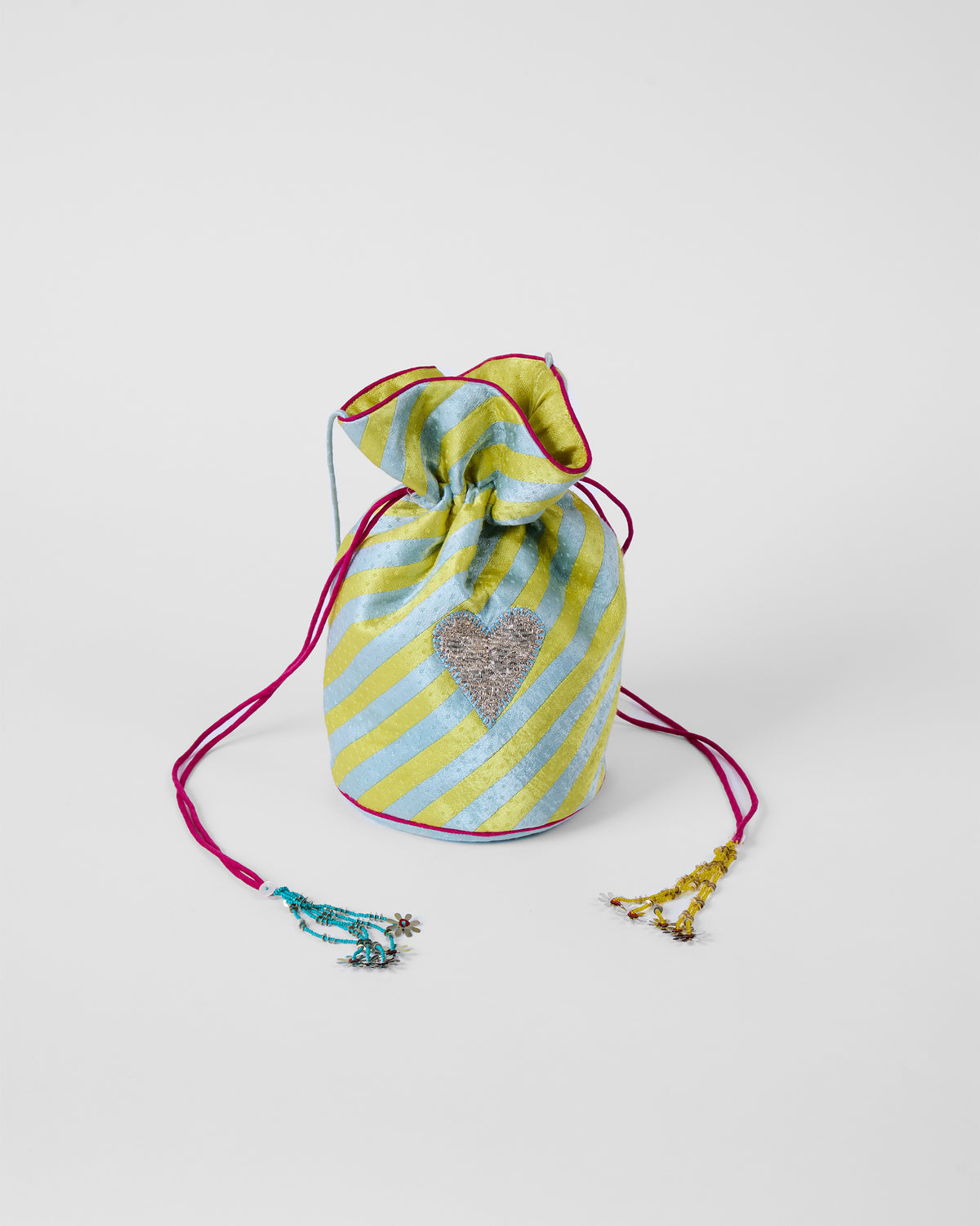 Raya Potli - Ice Blue & Yellow