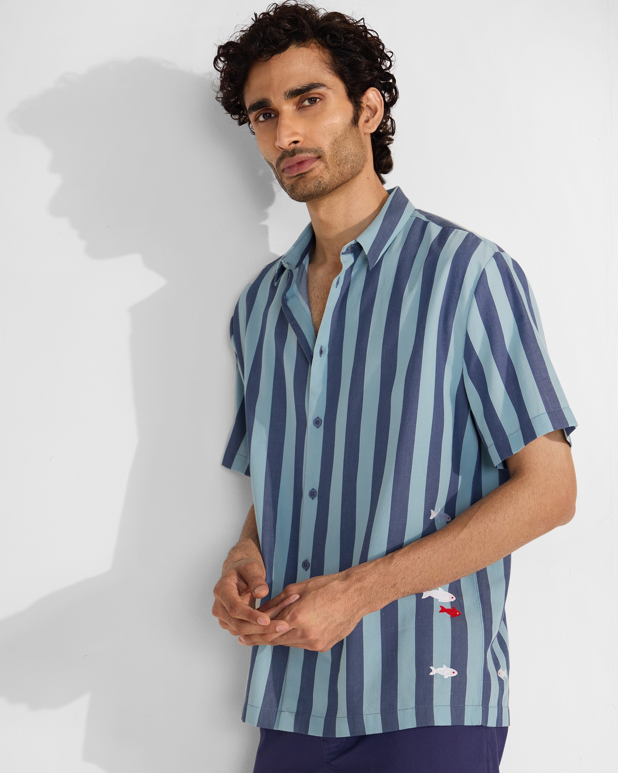 Nilambar Shirt - Blue Stripes