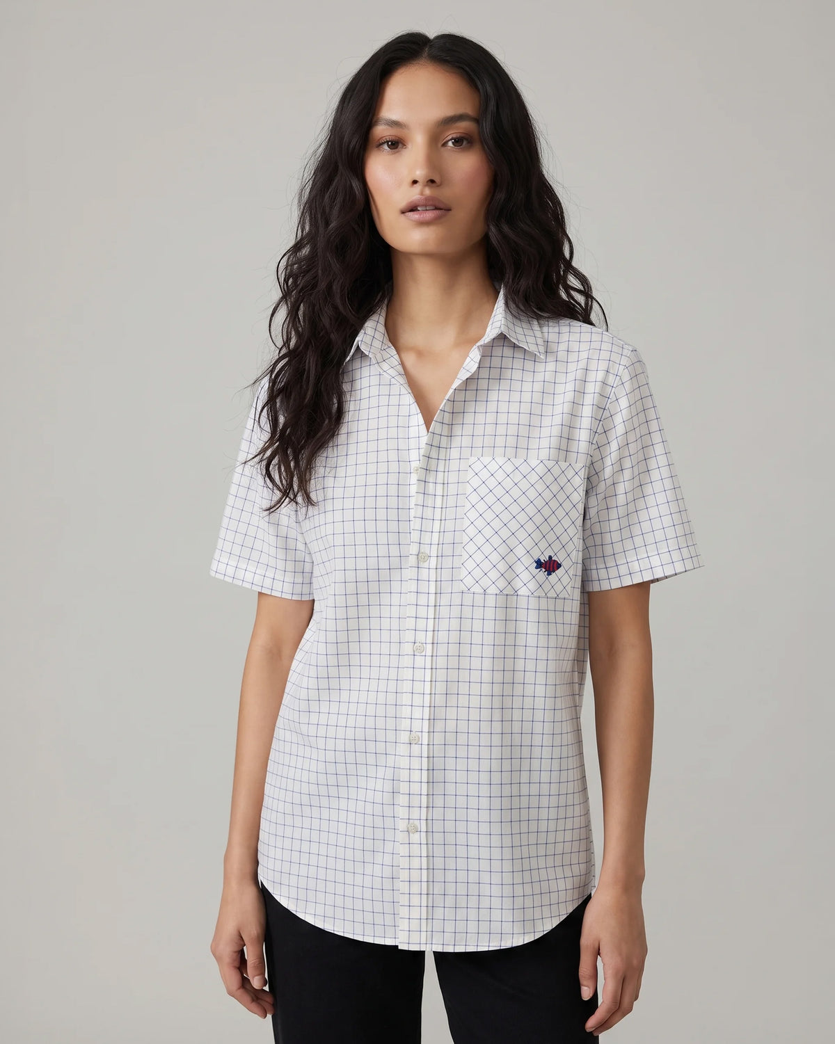 Parikrama Shirt - Navy & White Checks