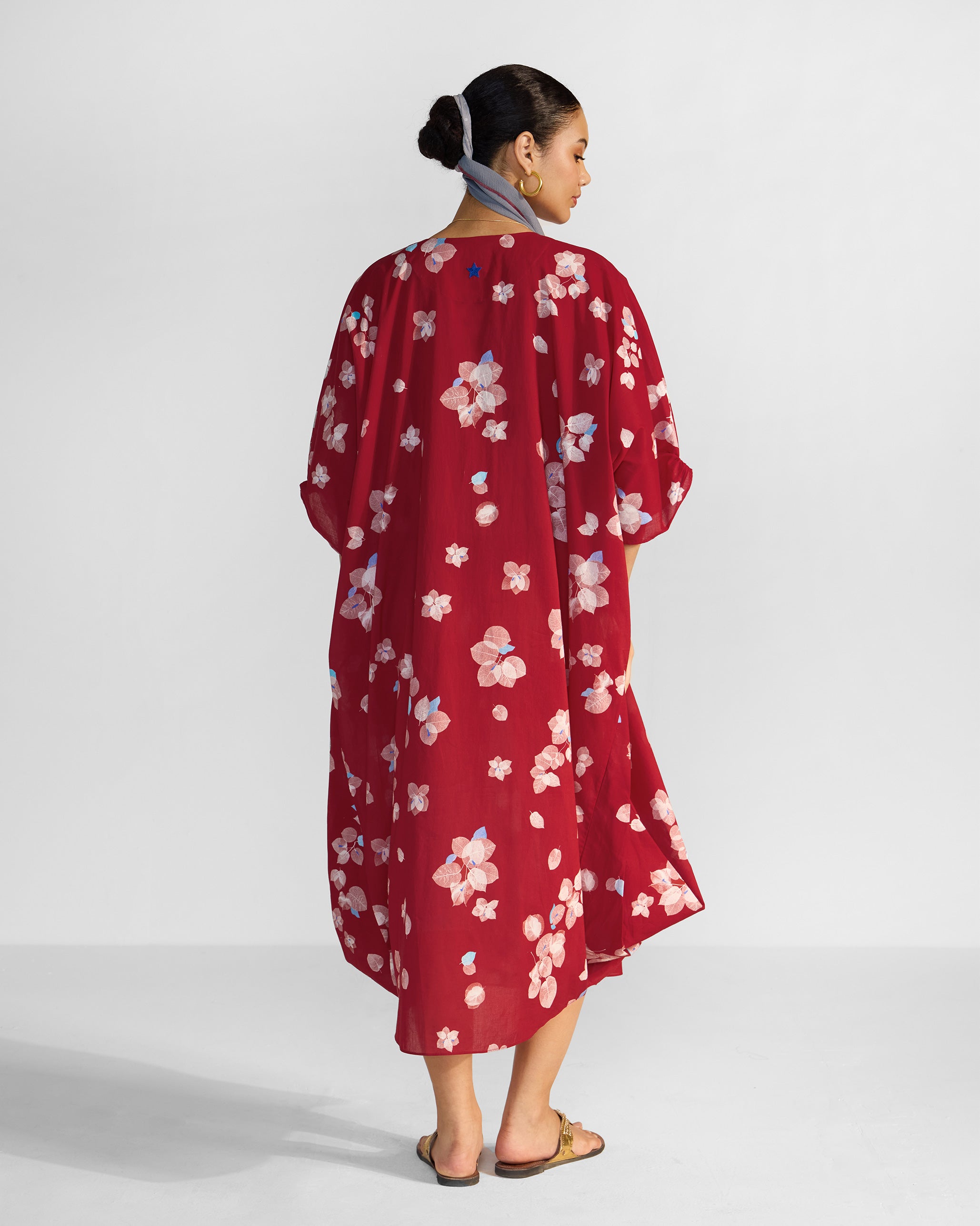 Nova Kurta - Red Printed