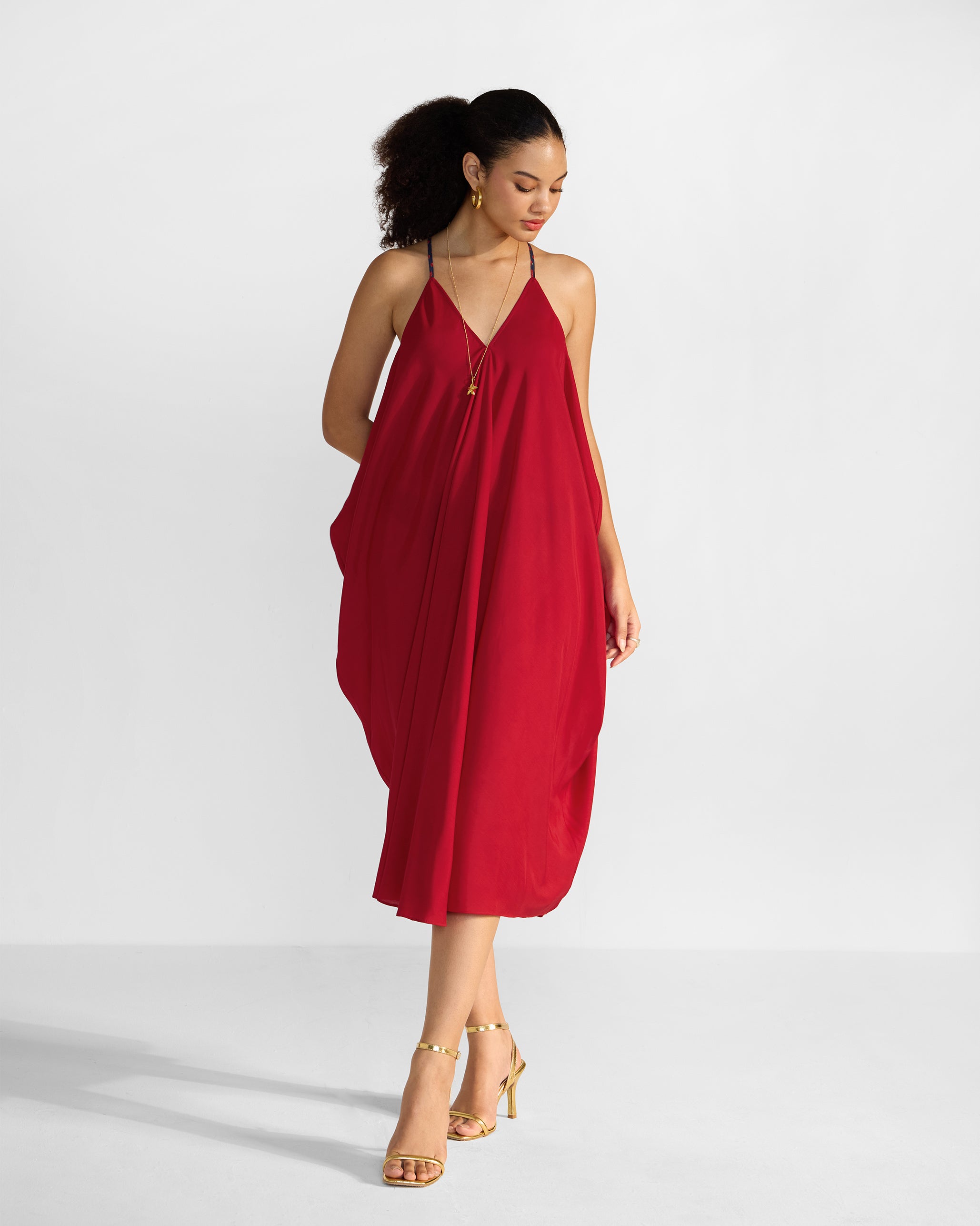 Savni Dress - Red