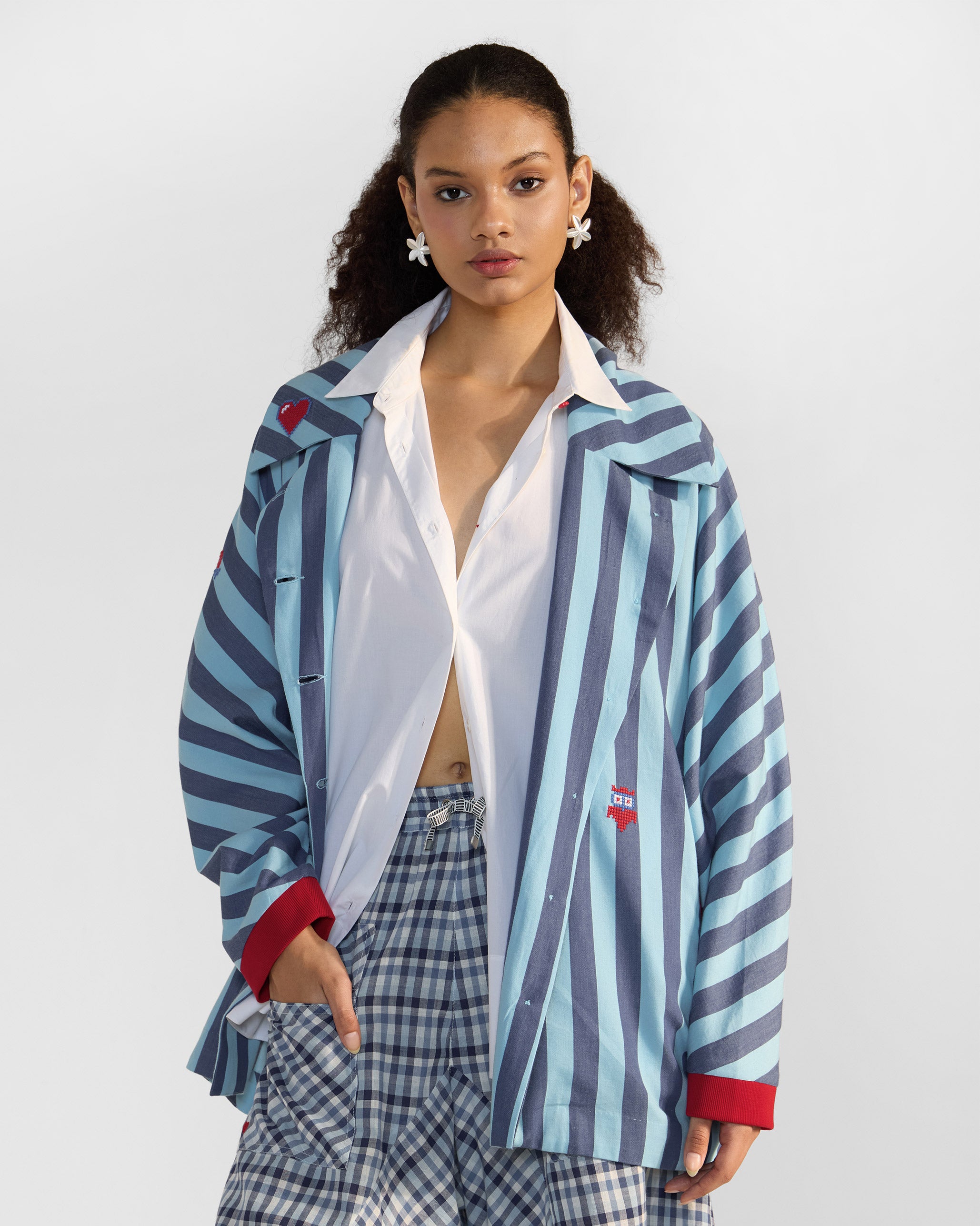 Ambrai Jacket - Blue Stripes