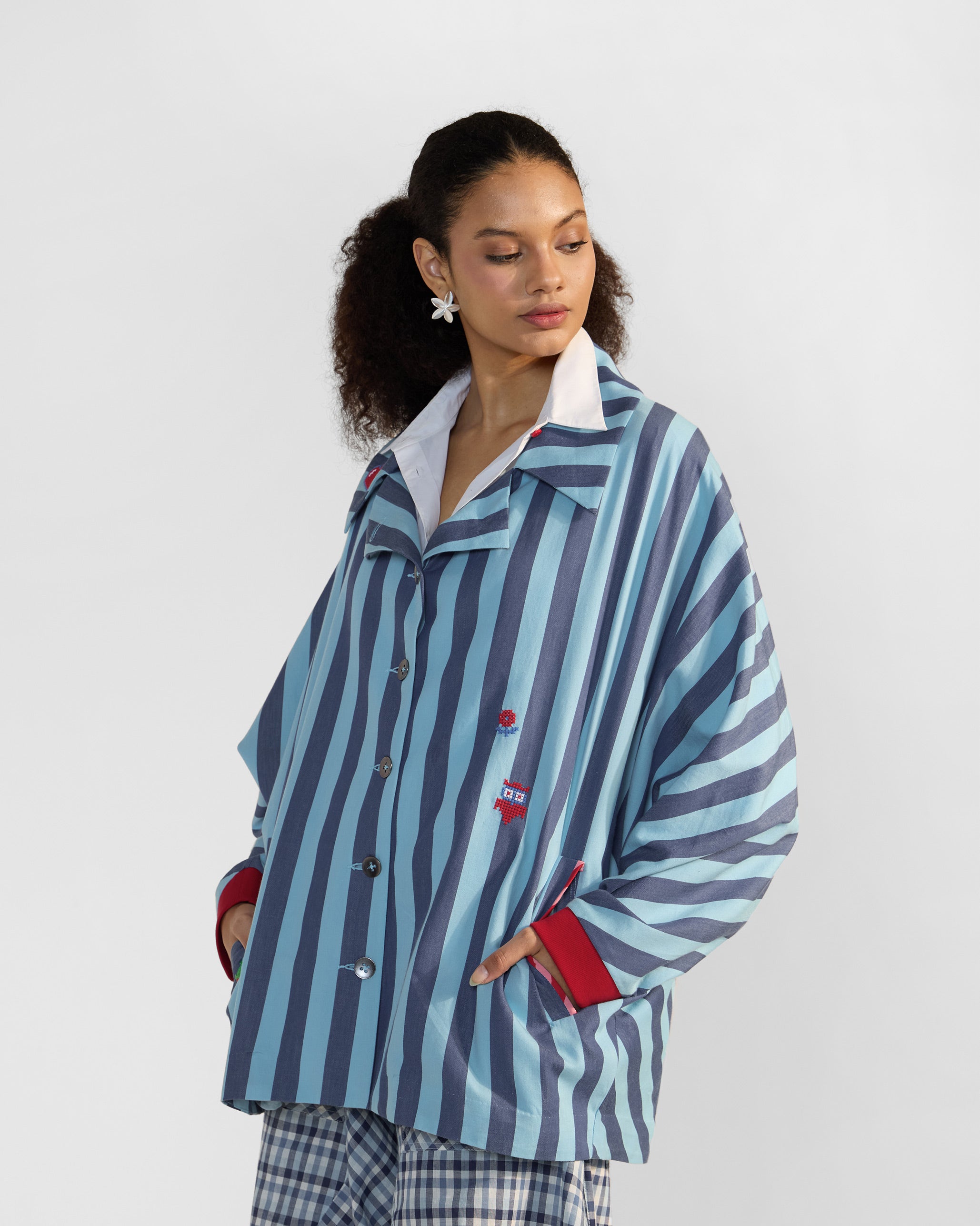 Ambrai Jacket - Blue Stripes