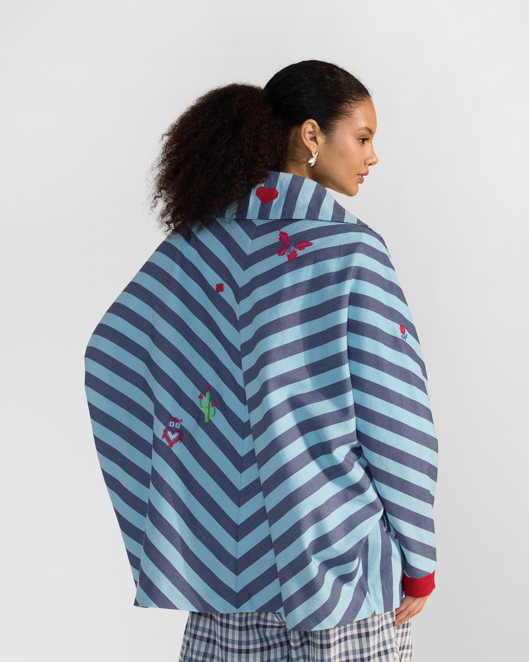 Ambrai Jacket - Blue Stripes