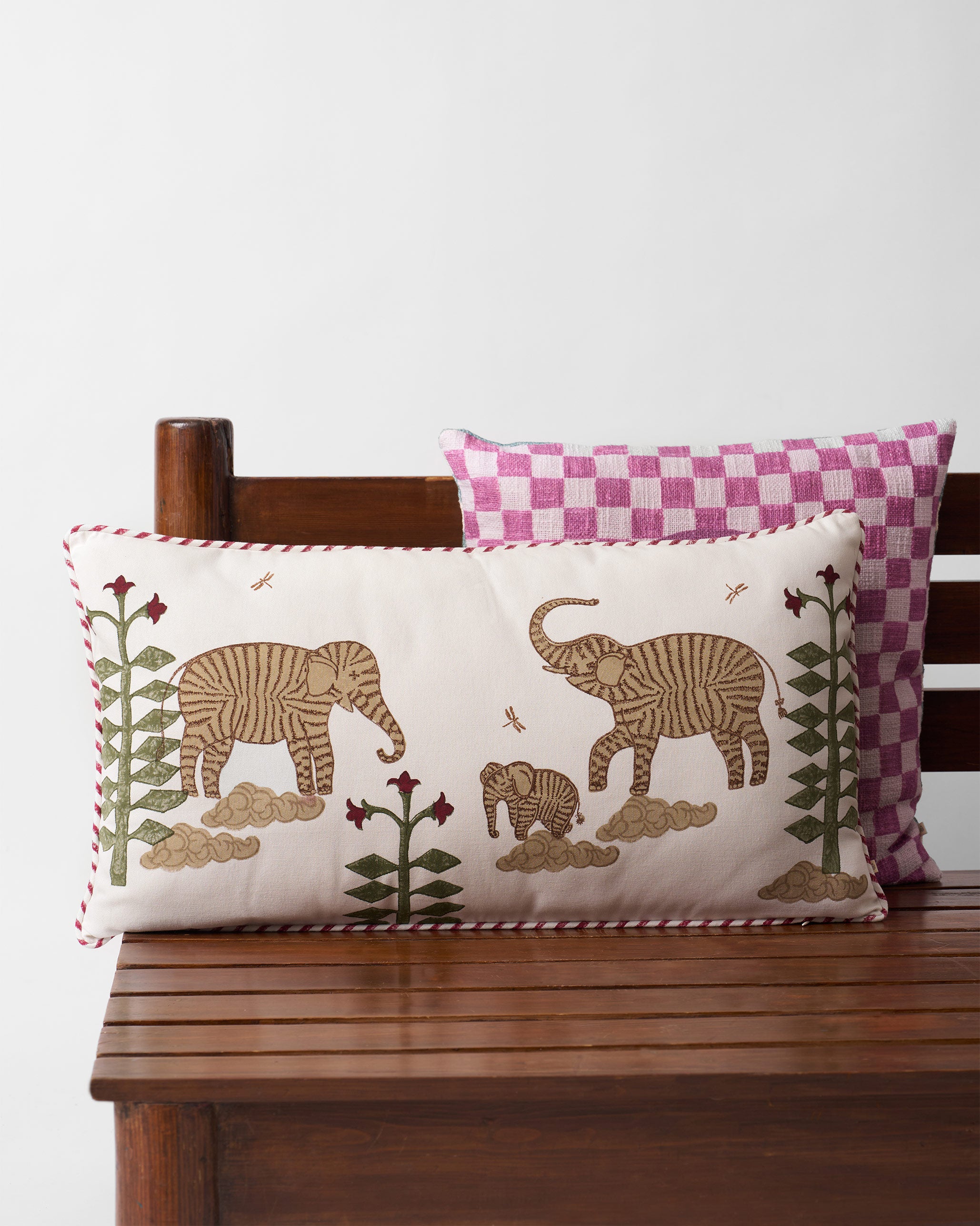Ele in Bloom Cushion Cover