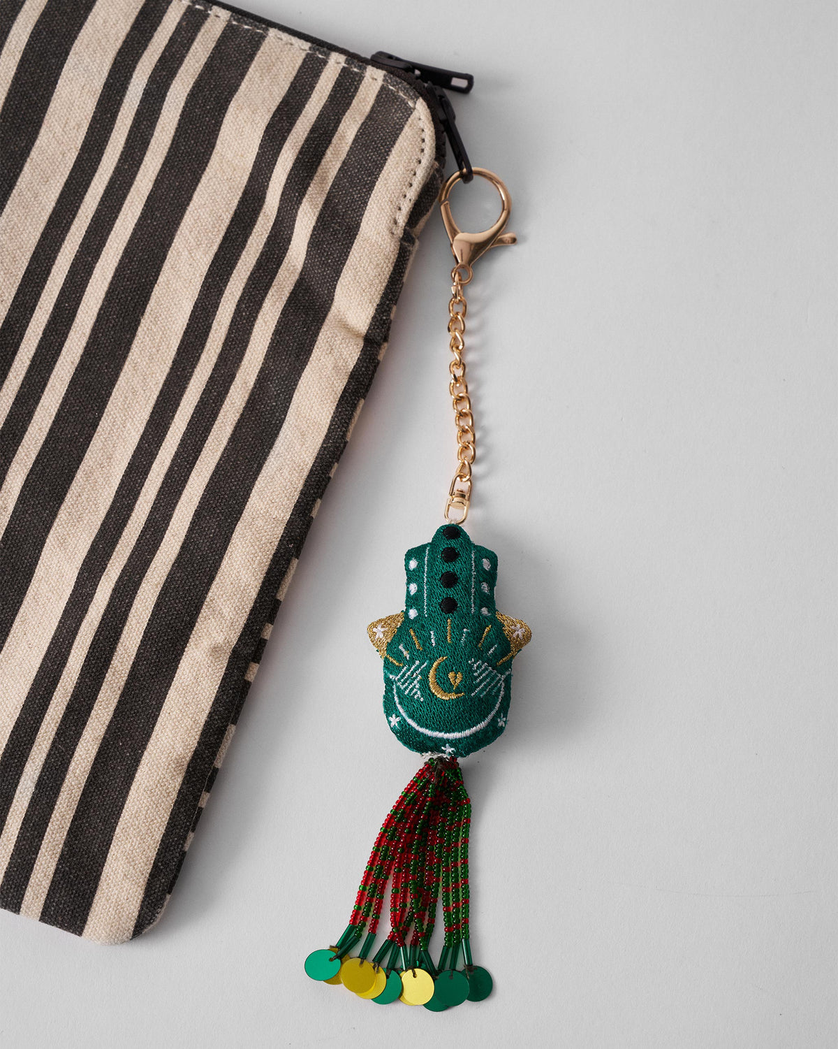 Hamsa Charm - Green