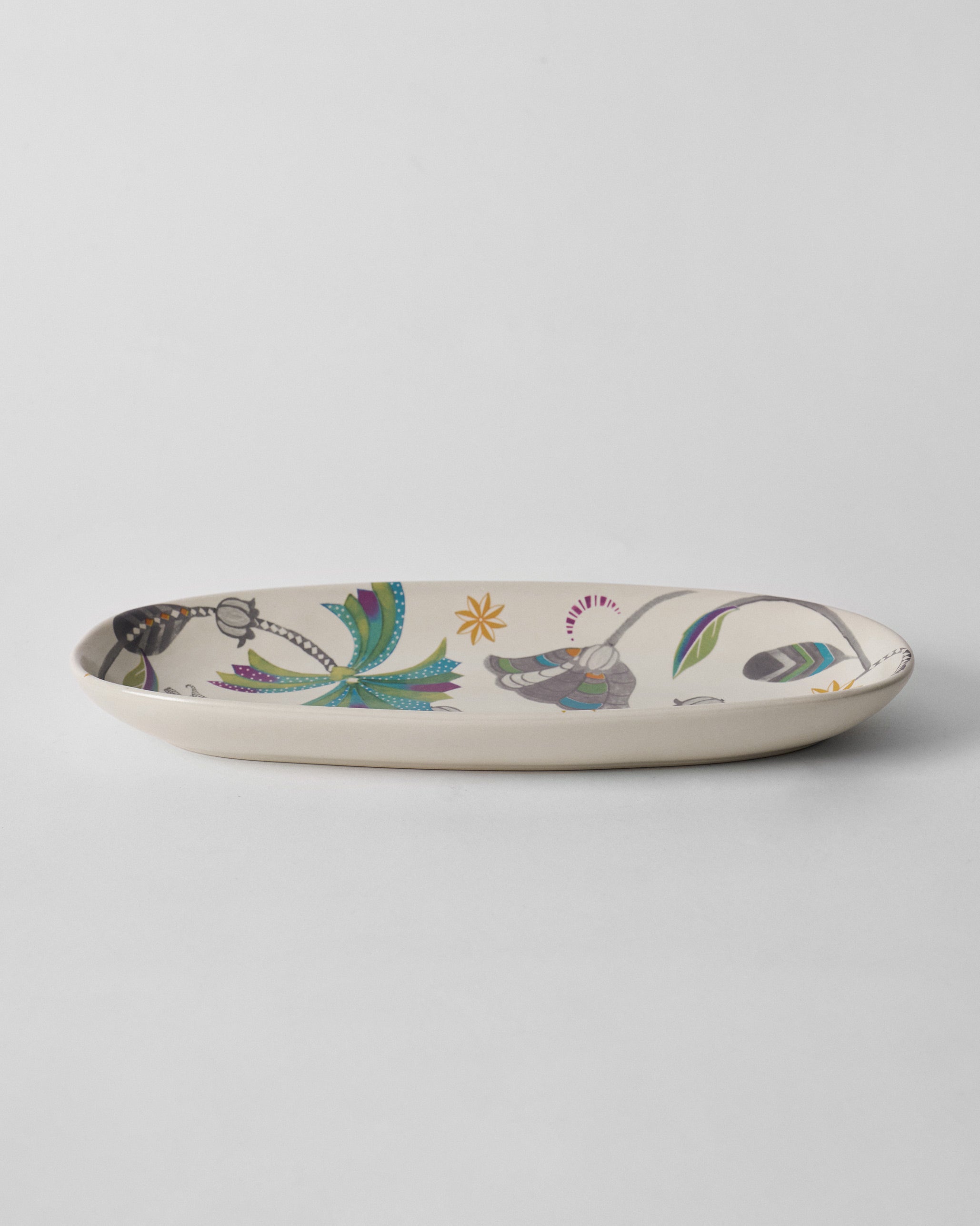 Palm Bloom Oval Platter