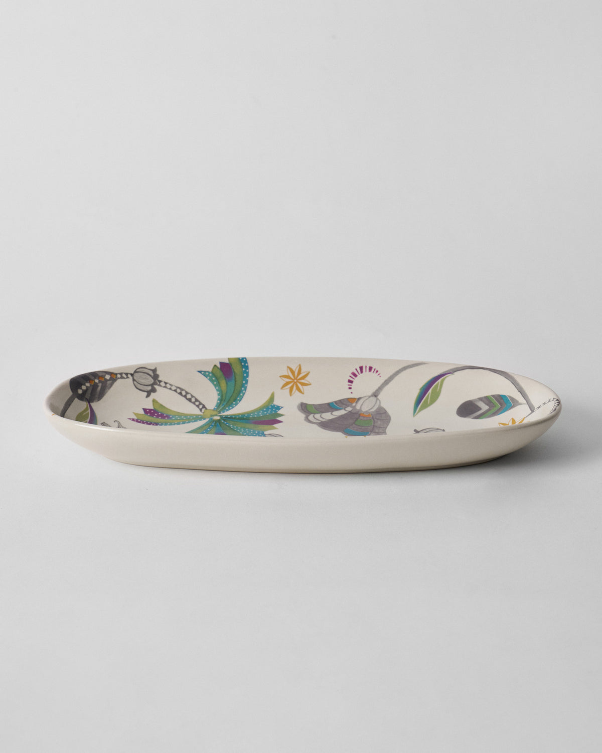 Palm Bloom Oval Platter