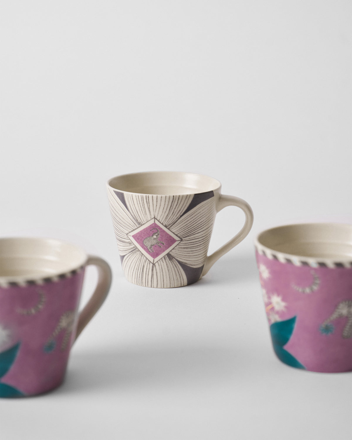 Mogra Bloom Espresso Mug - Set of 4