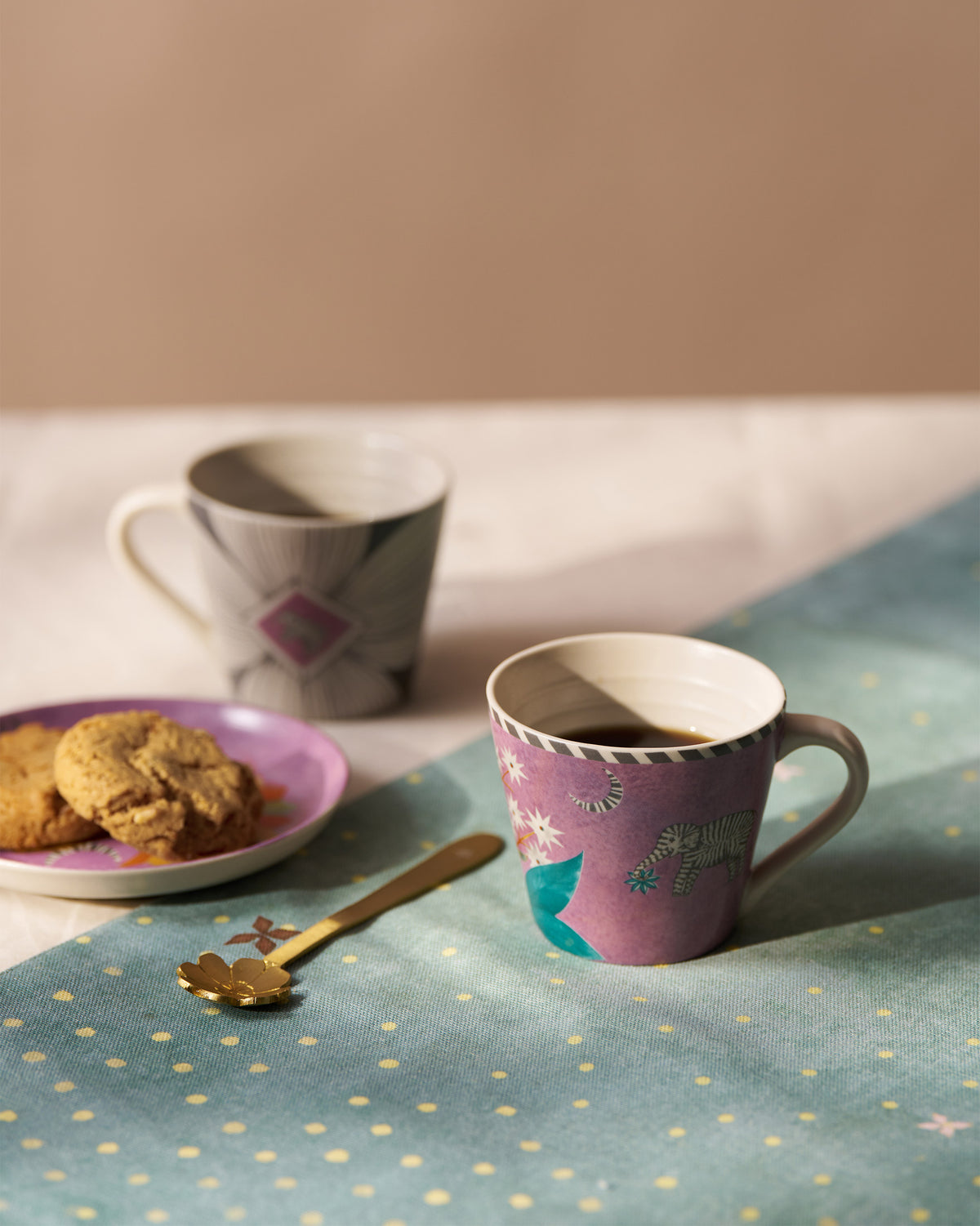 Mogra Bloom Espresso Mug - Set of 4