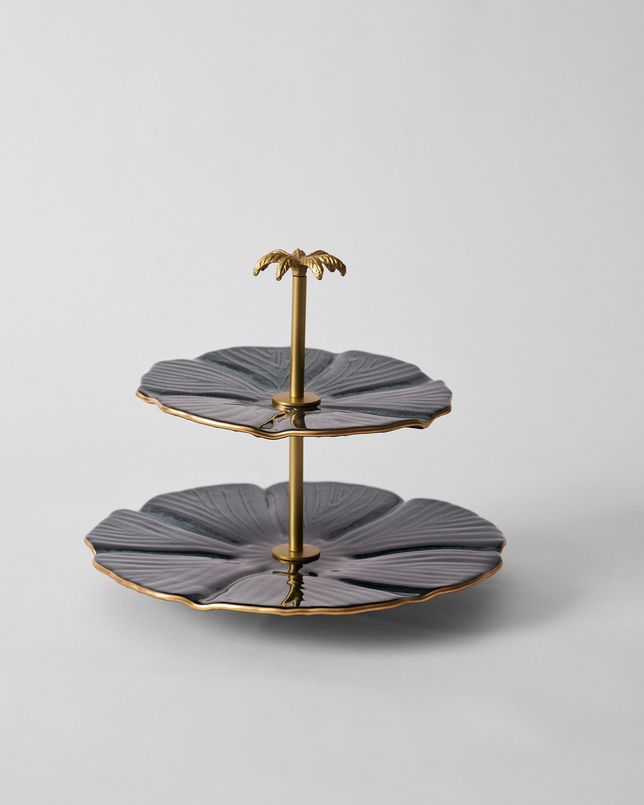 Phool Cake Stand - Charcoal