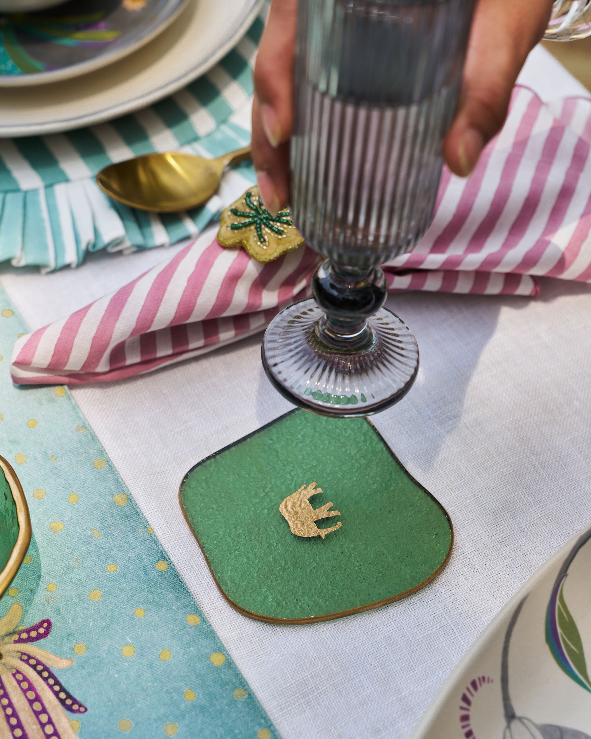 Tusk Bloom Coaster - Set of 4
