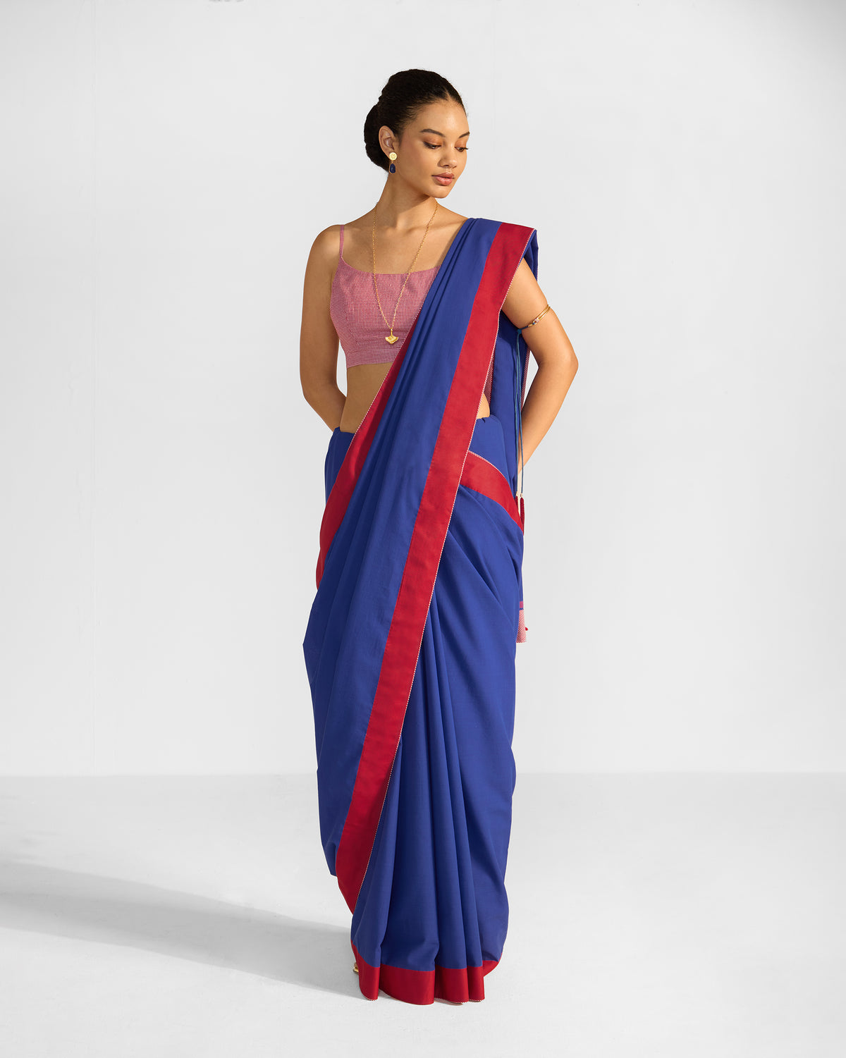 Noor Sari - Navy & Red