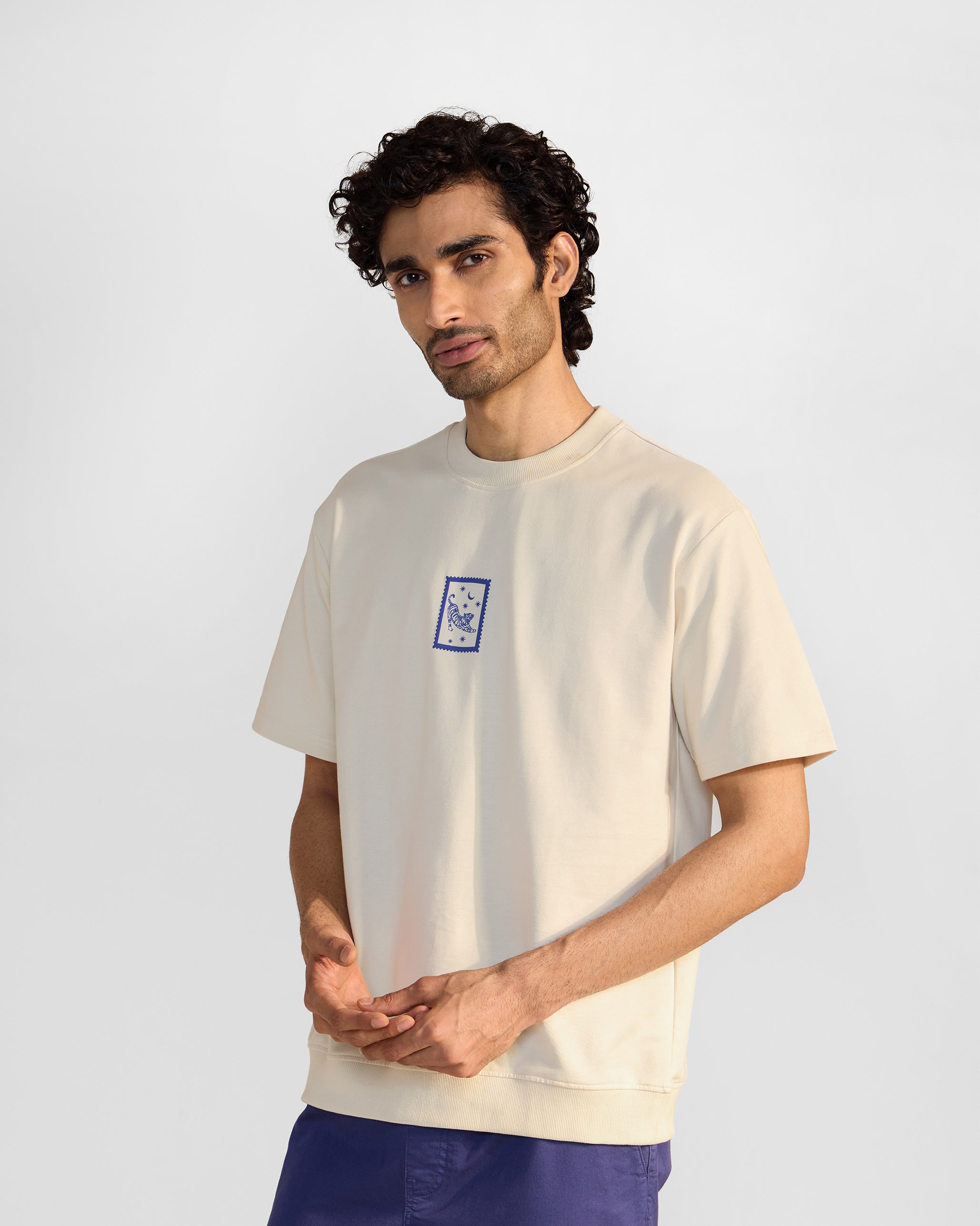 Leaping Tiger T-Shirt - Ivory