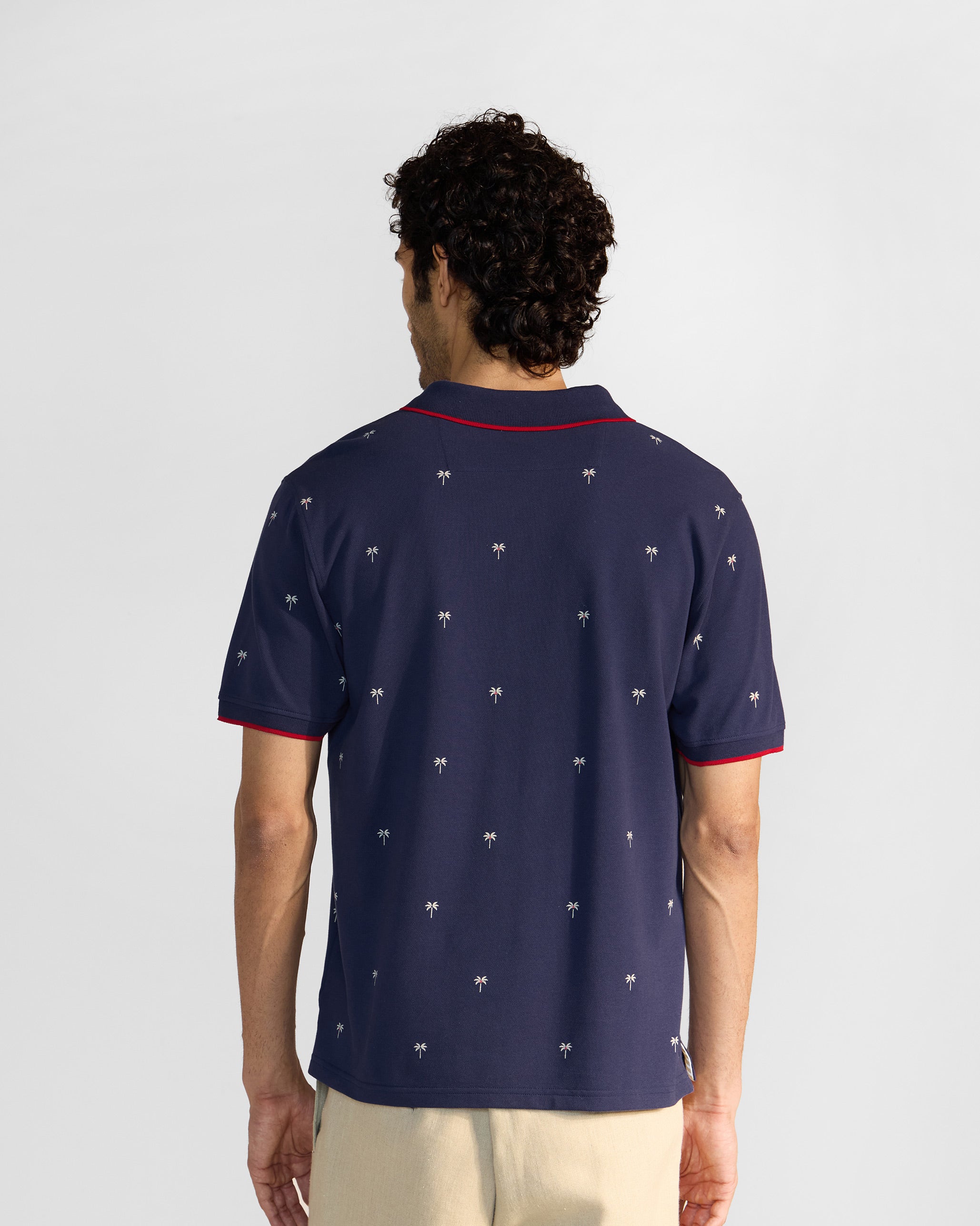 Palma Polo T-Shirt - Ink Blue