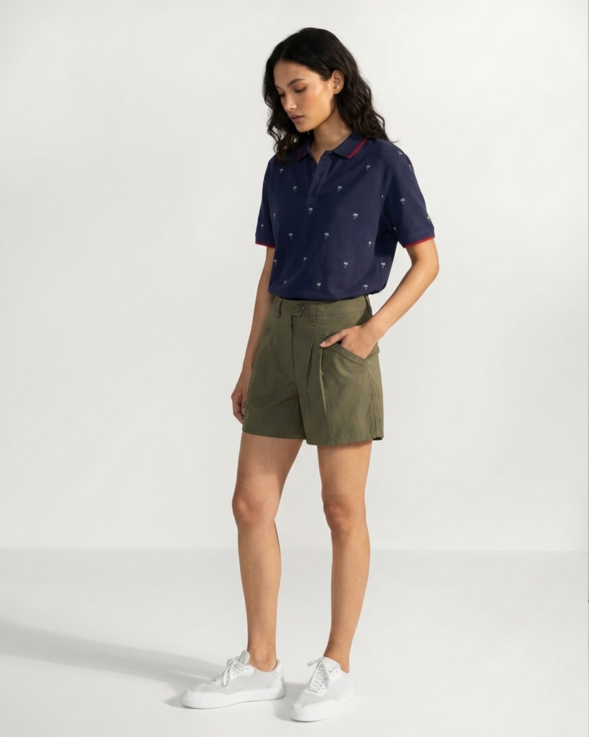 Palma Polo T-Shirt - Ink Blue