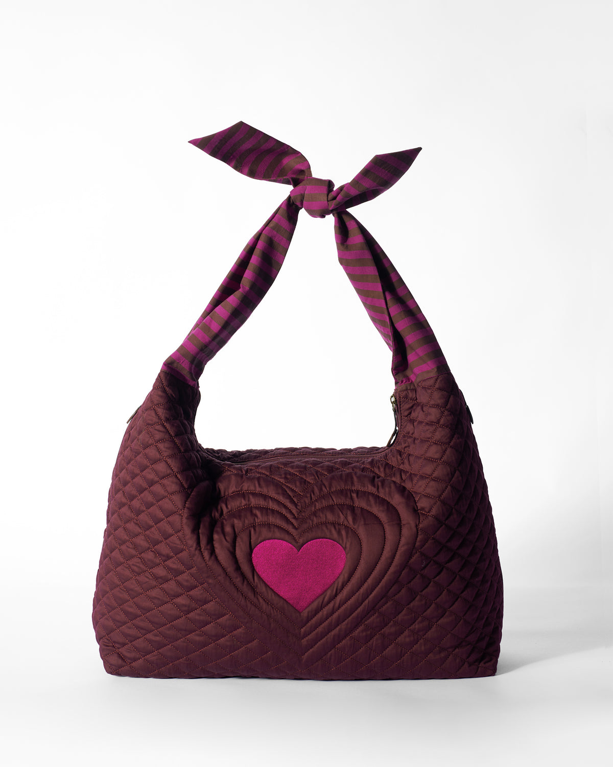 Farah Bag - Brown & Mulberry