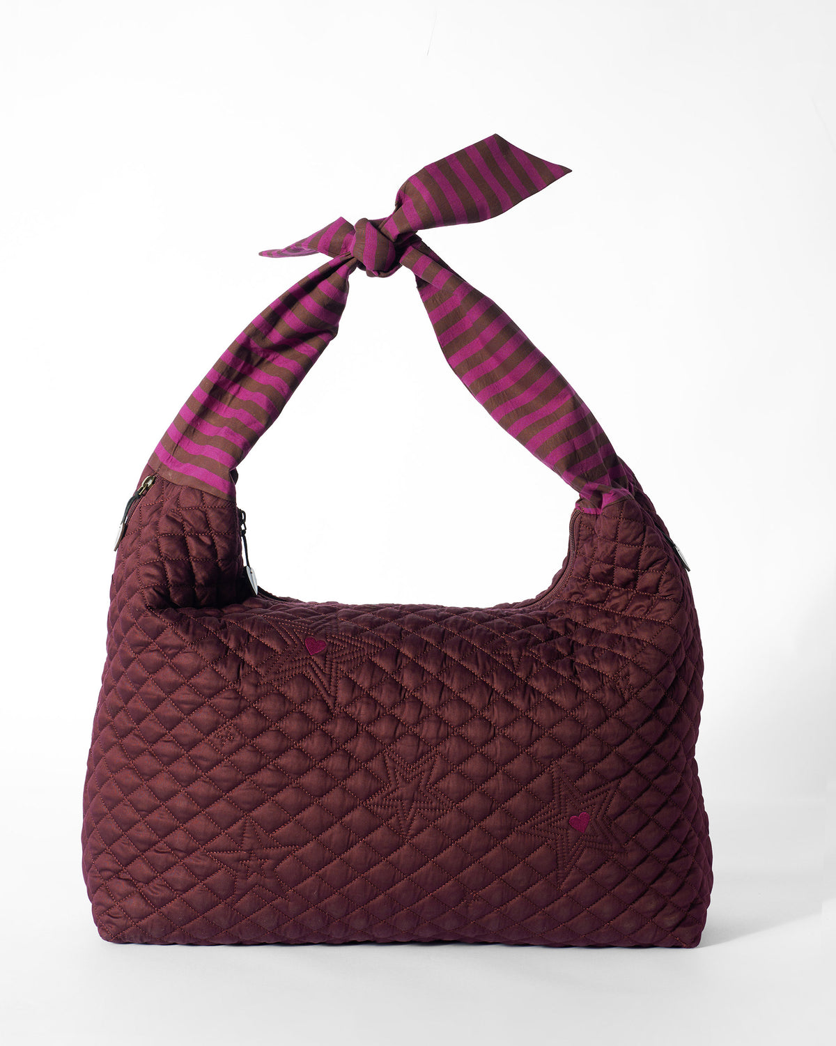 Farah Bag - Brown & Mulberry