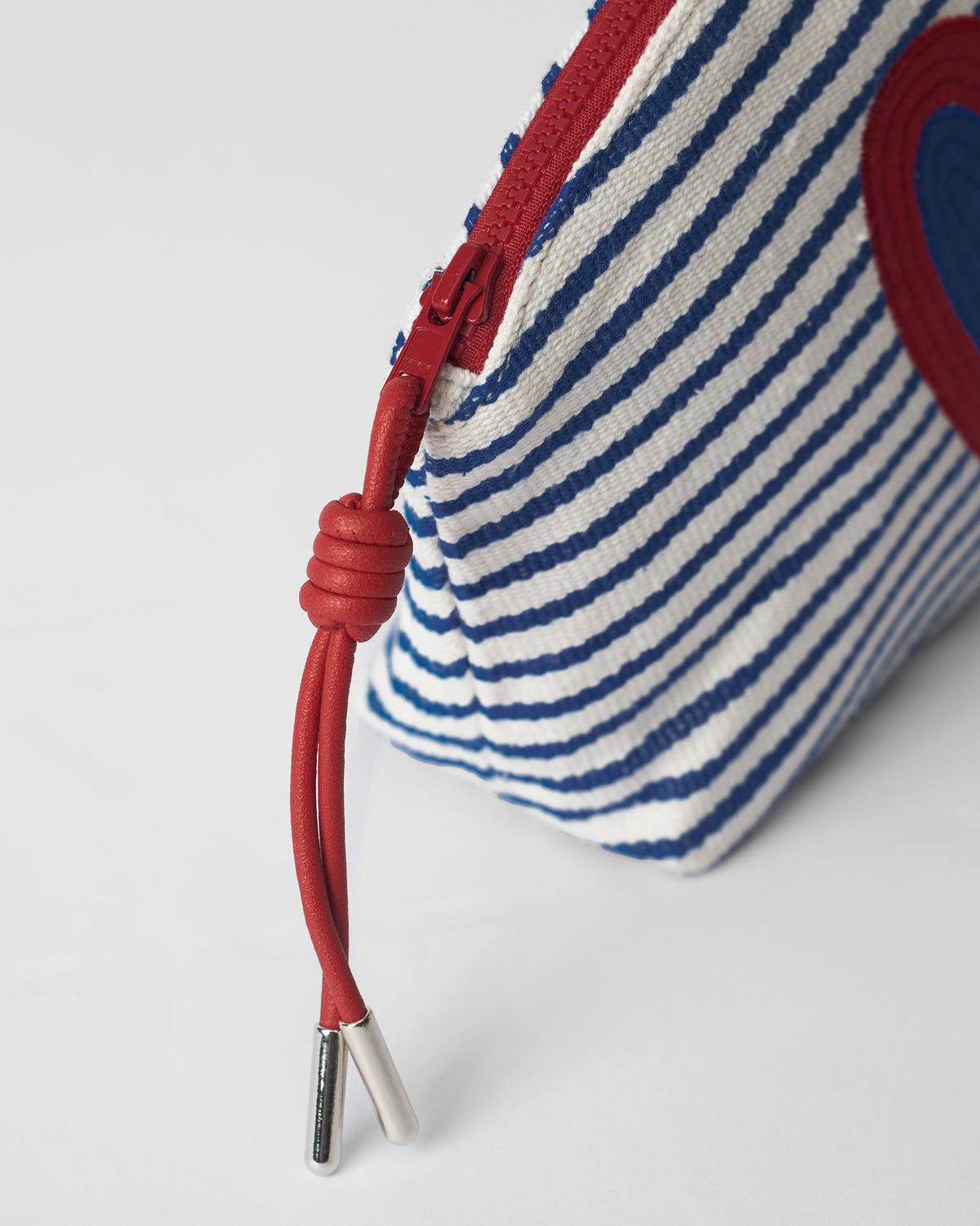 Kira Pouch - Blue & White