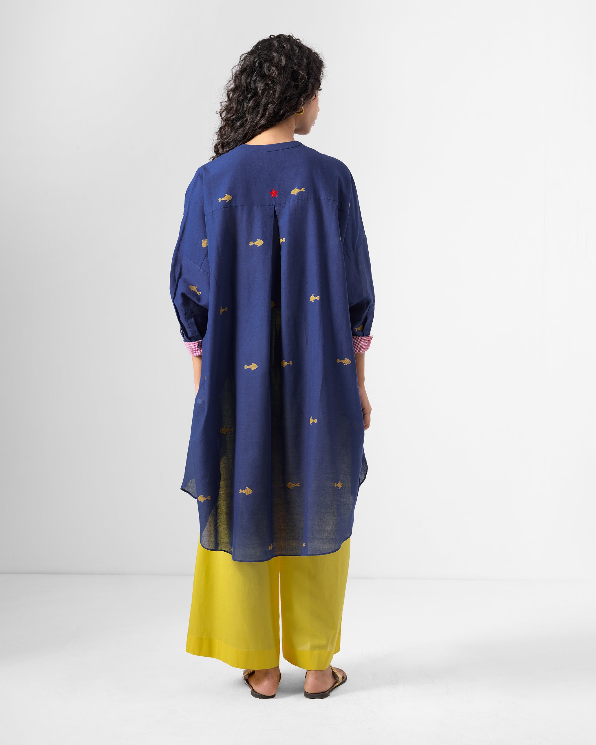 Lazy Sunday Tunic - Navy & Blue