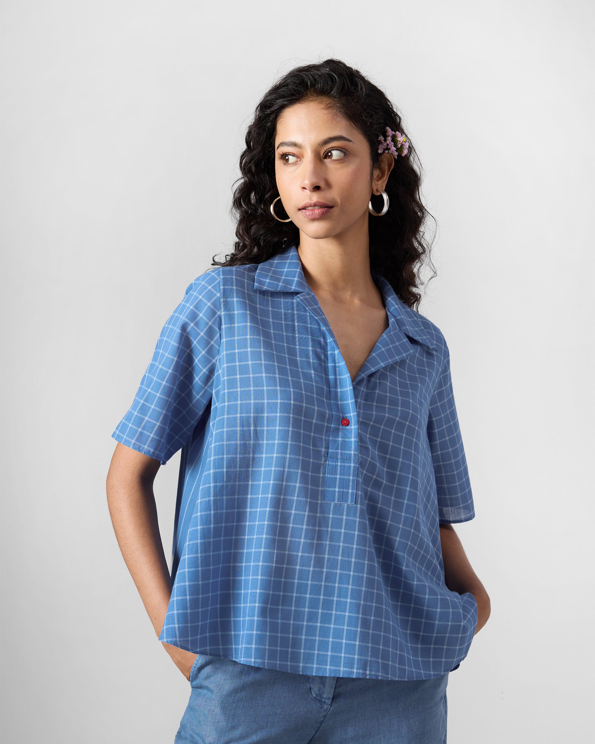 Rann Shirt - Riverside Blue