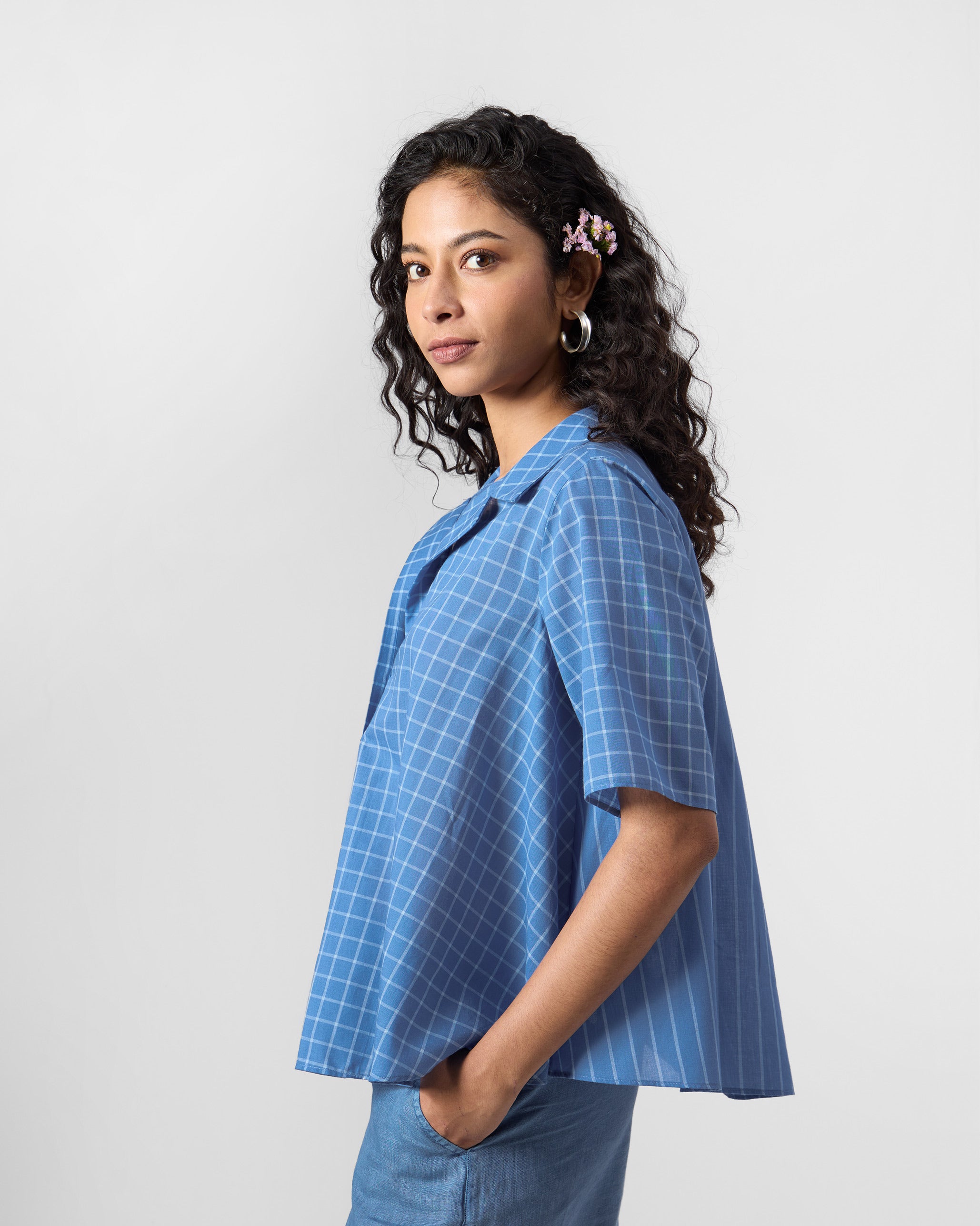 Rann Shirt - Riverside Blue