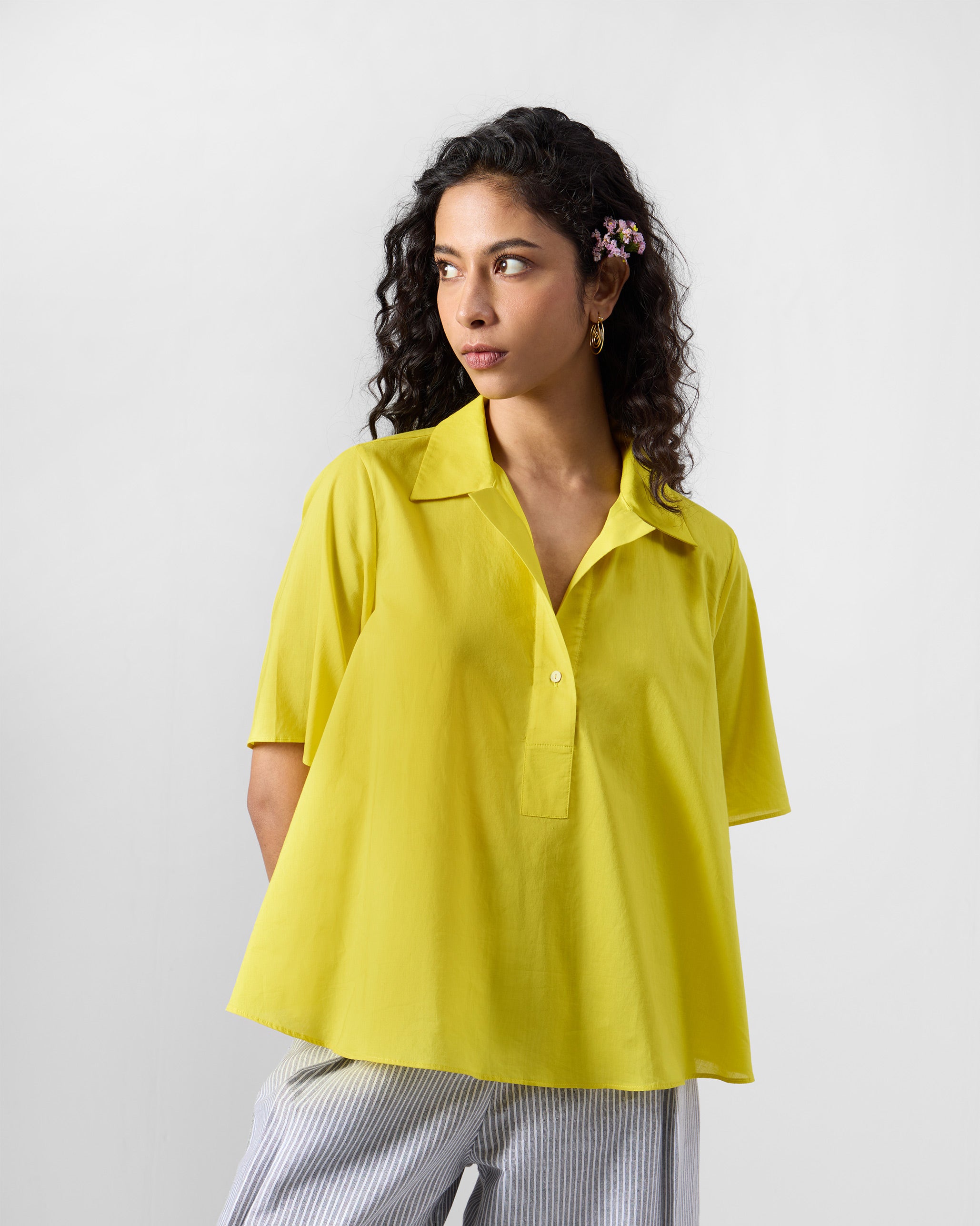 Rann Shirt - Chartreuse