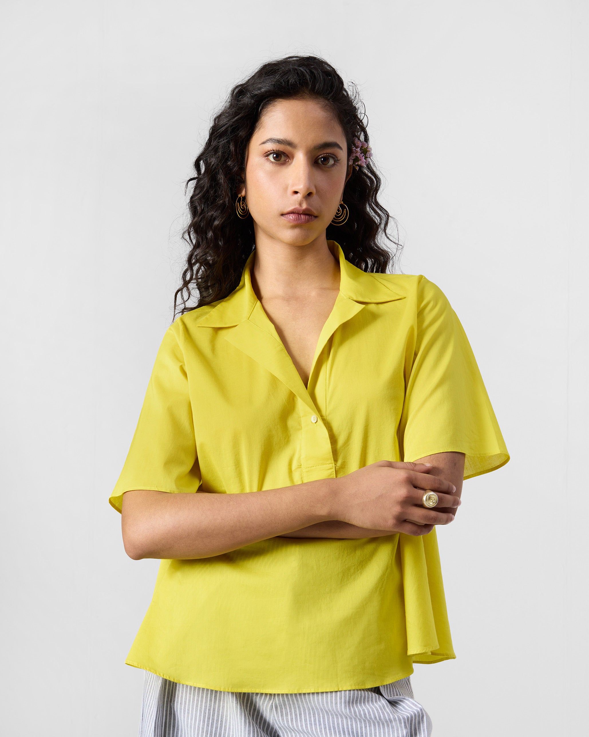 Rann Shirt - Chartreuse