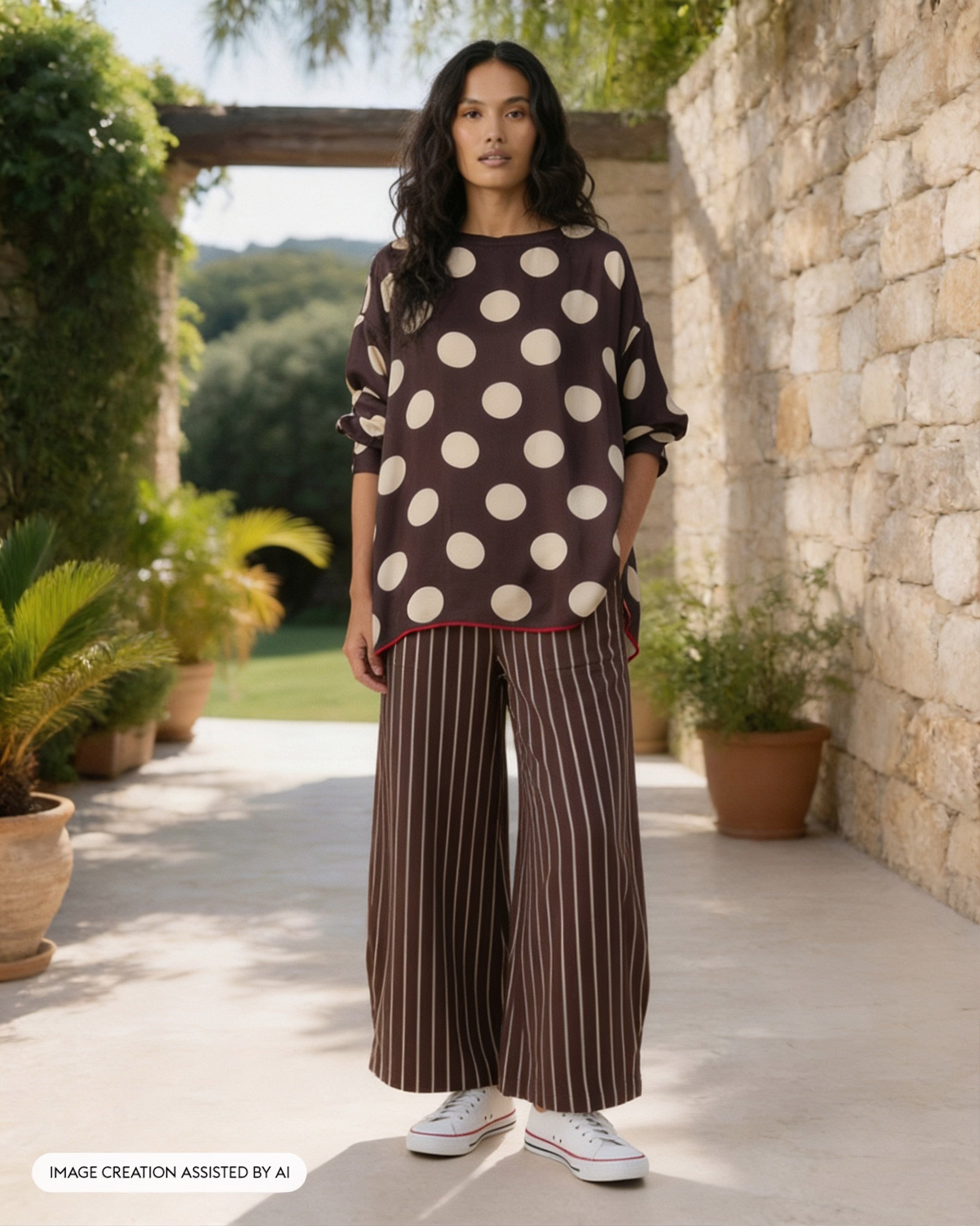 Yava Top - Satin Blend Loose Fit