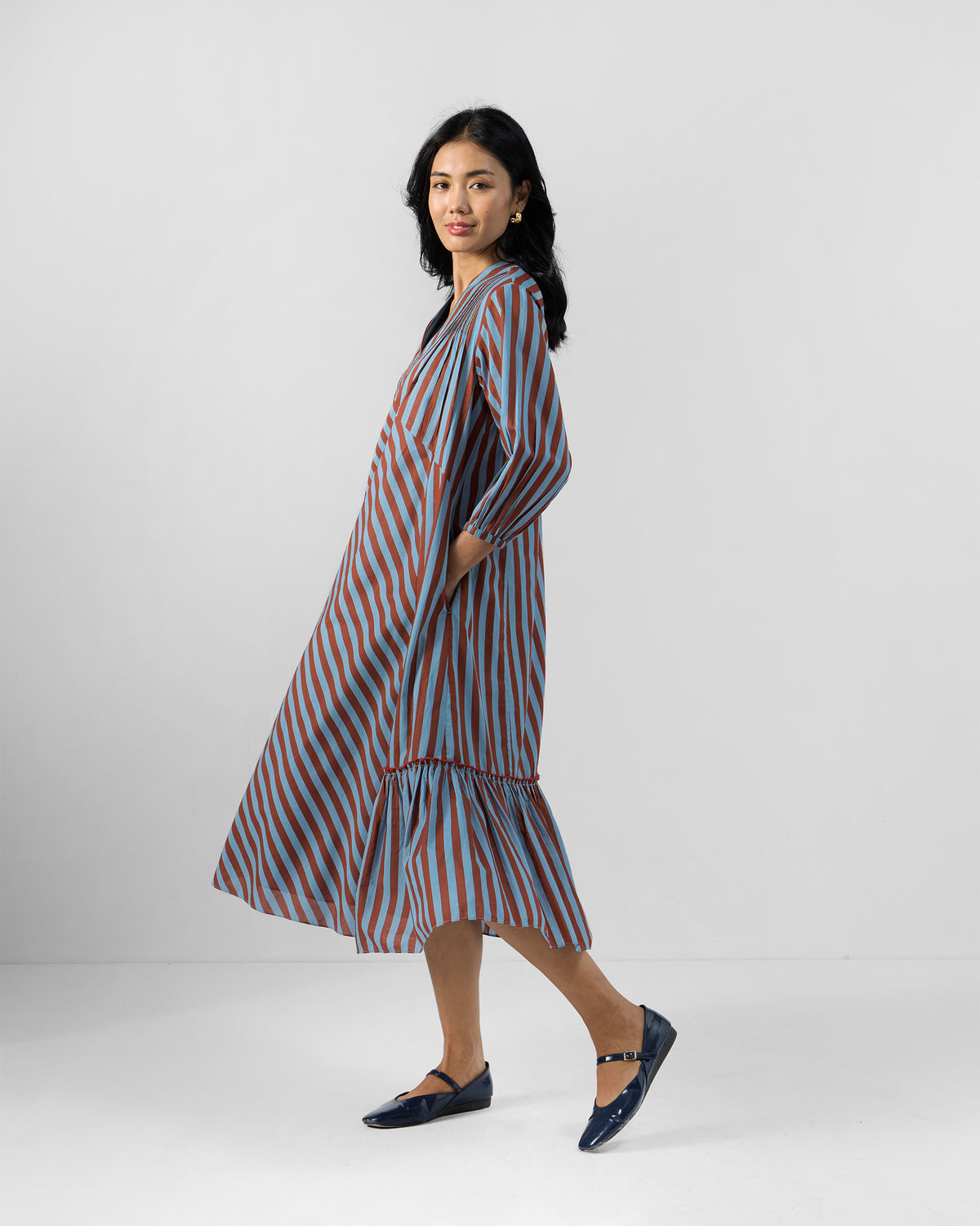 Summer Tea Dress - 100% Cotton Flared Fit