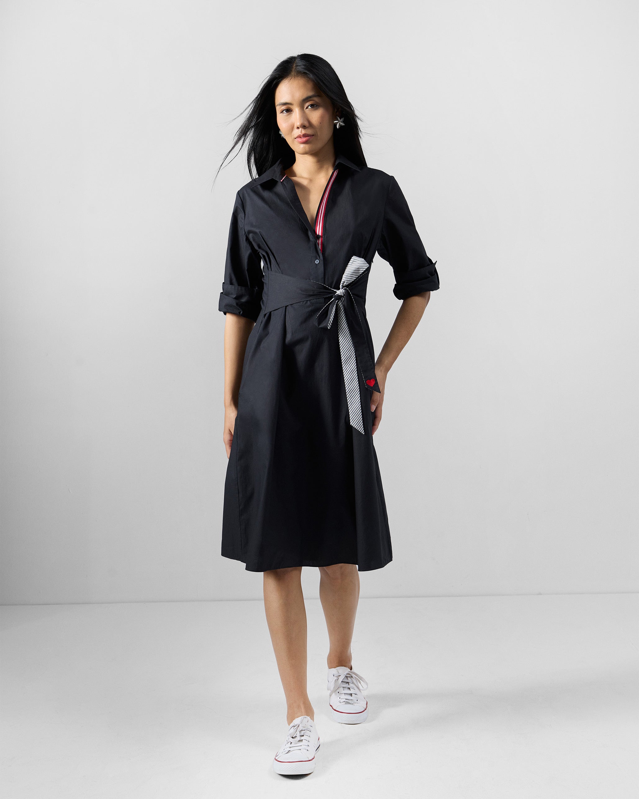 Sirsa Dress - Cotton Poplin Fitted