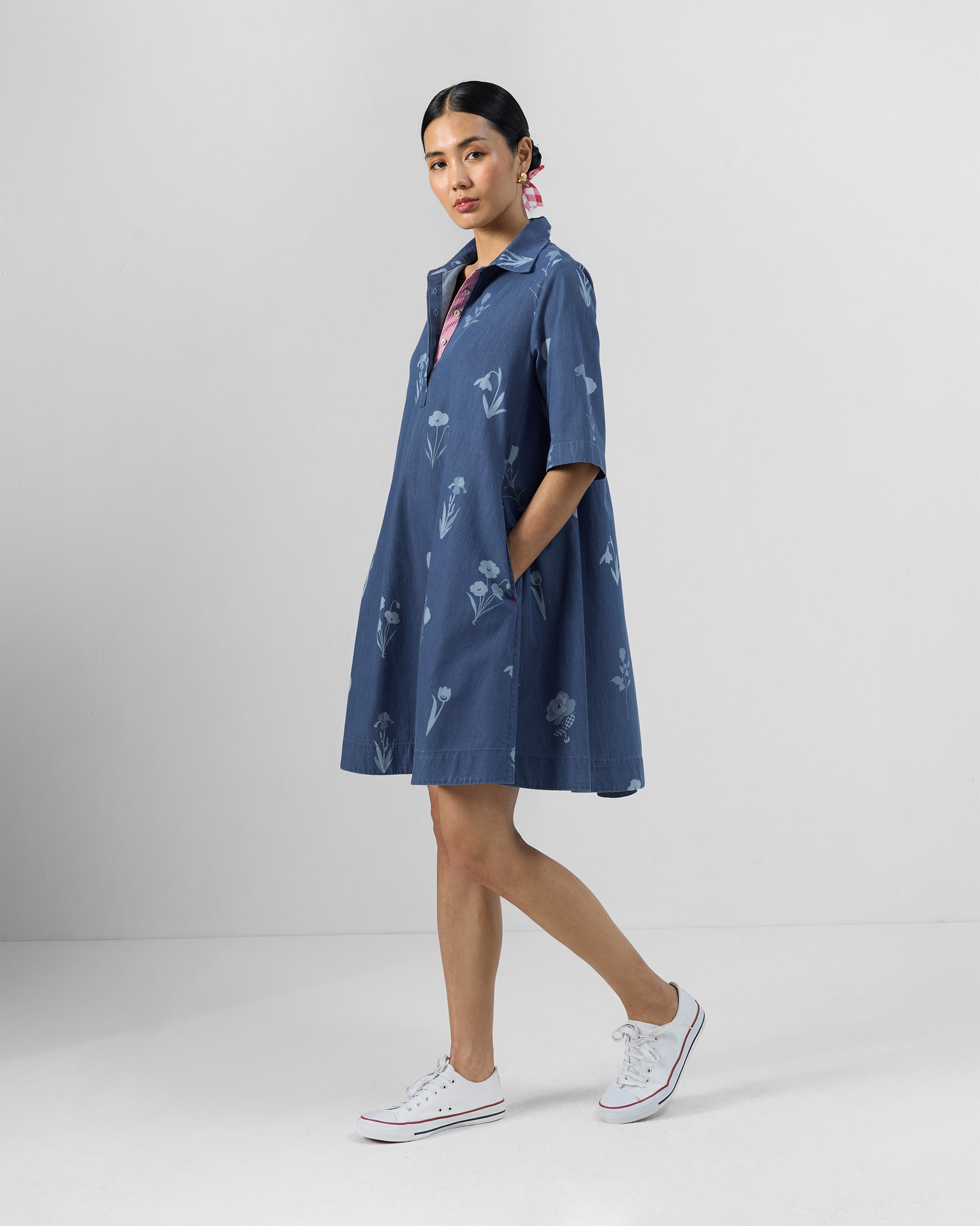 Happy Heart Dress - 100% Cotton A-line Fit