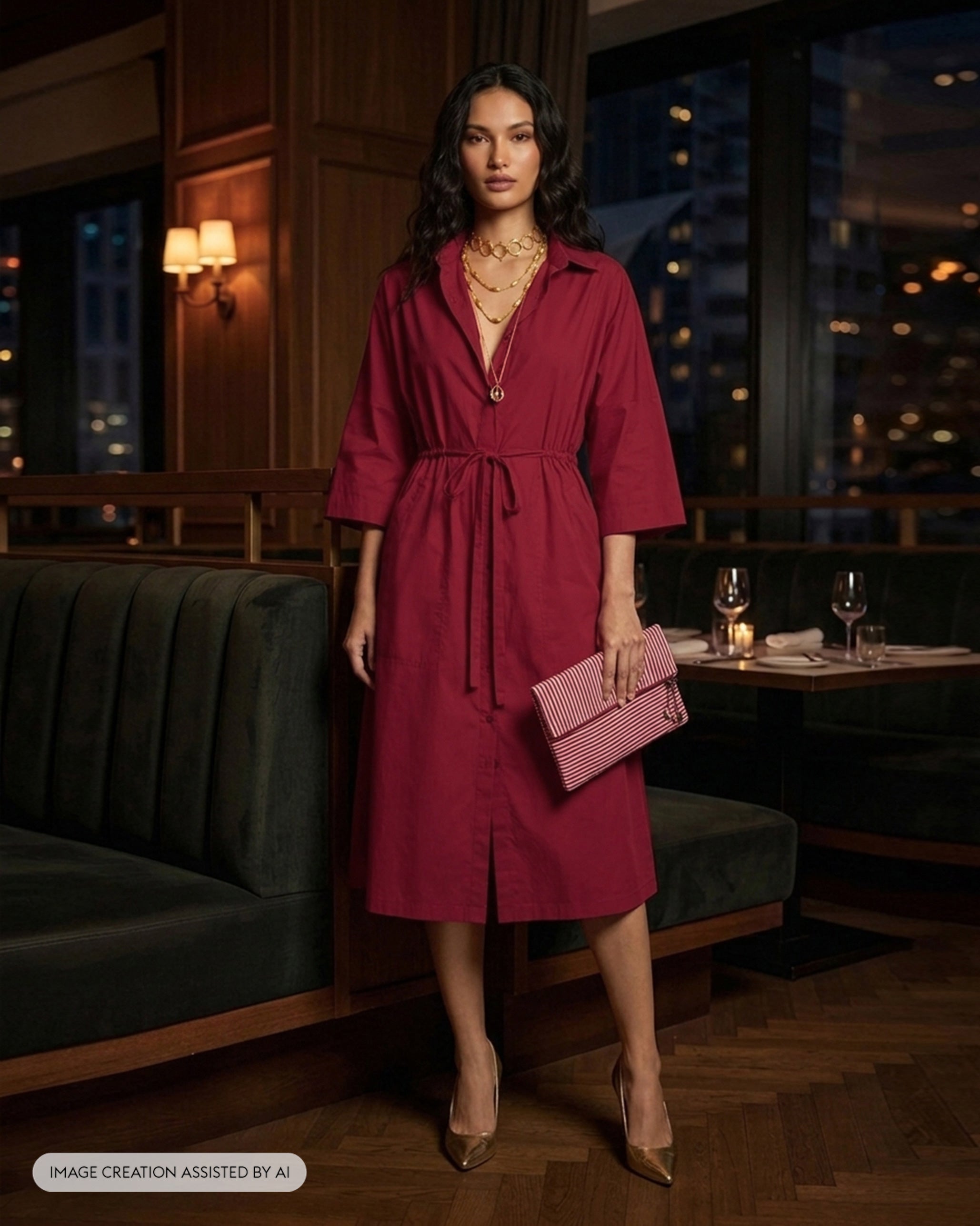 Nomad Dress - Cotton Poplin A-Line Fit