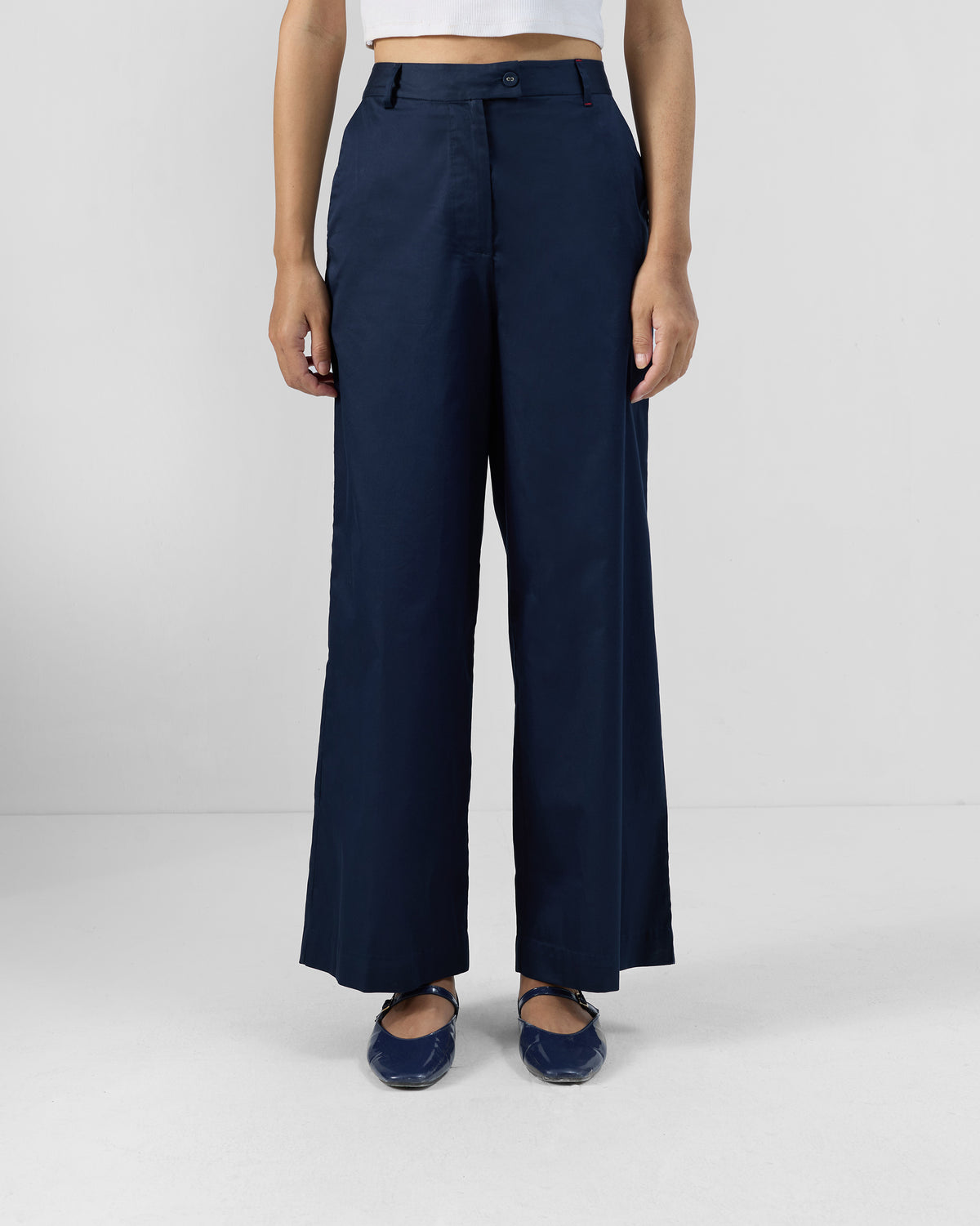 Vita Pants - Cotton Satin Regular Fit
