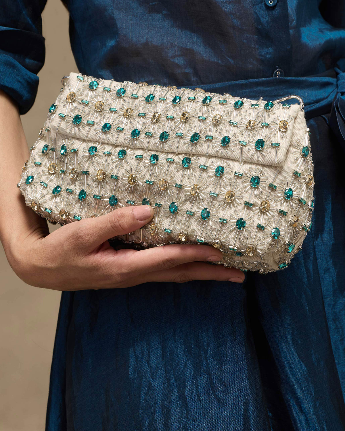 Noor Clutch - Ivory