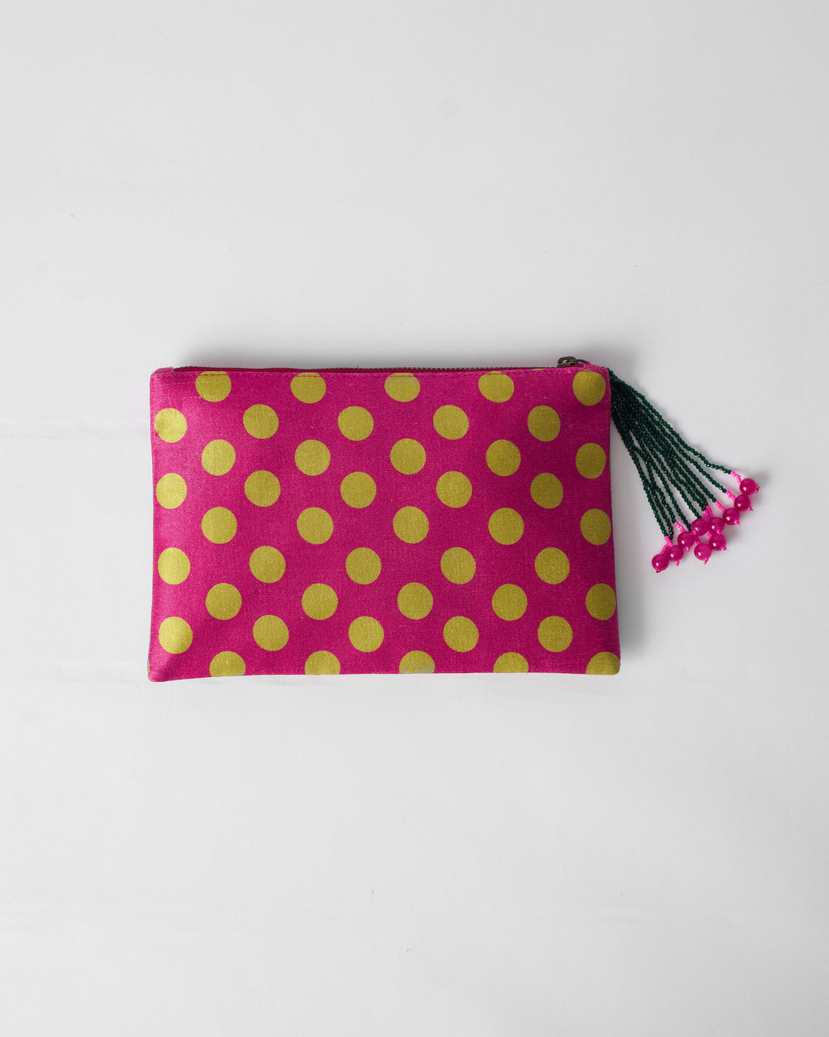 Polka Paradise Pouch - Fuchsia