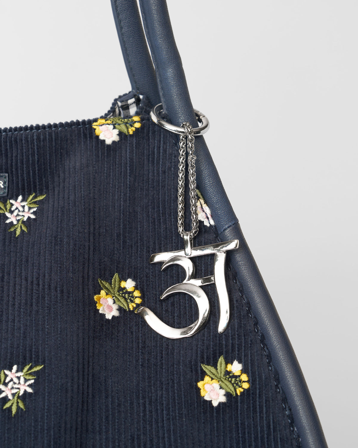 Alphabet- A- Bag Charm - Silver