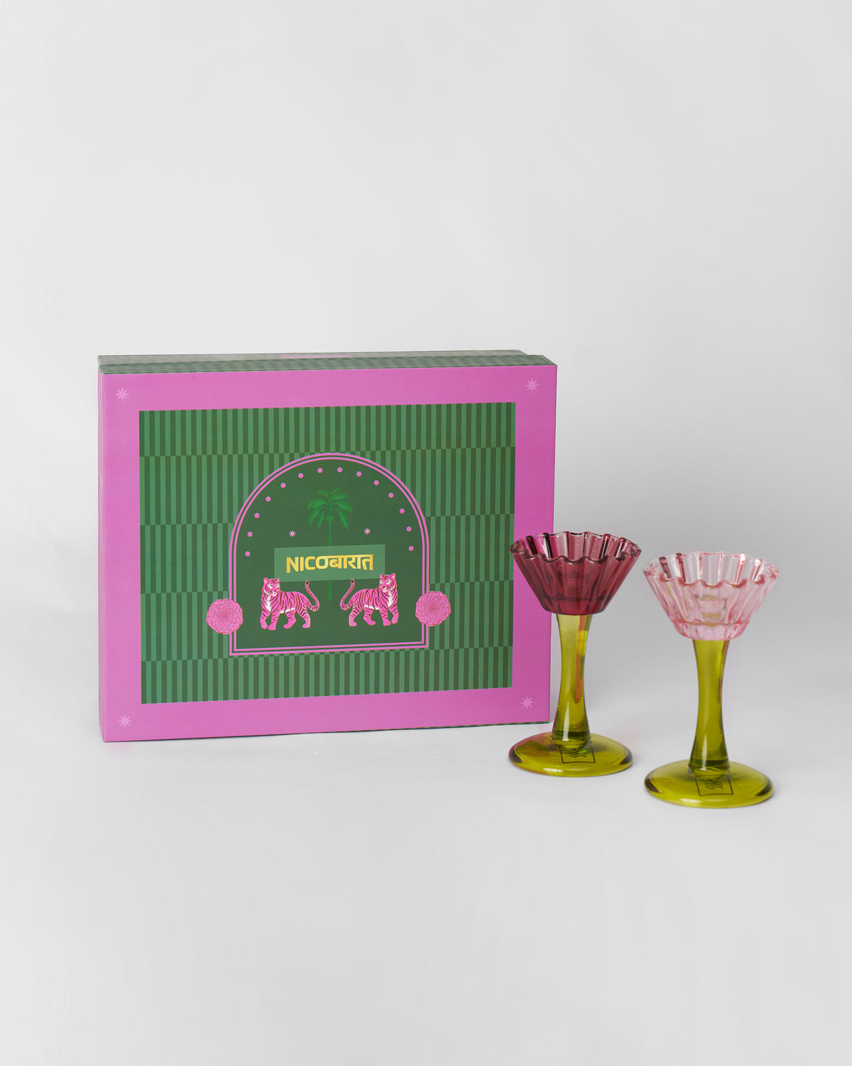 Ember Candle Holder and Taper Candle Set