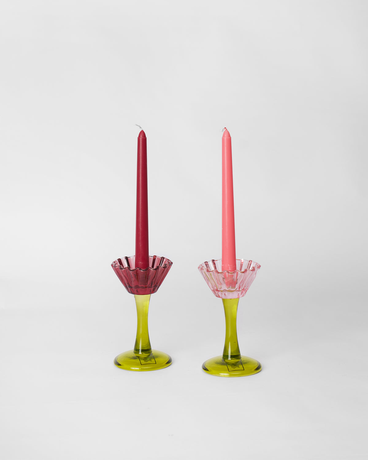 Ember Candle Holder and Taper Candle Set