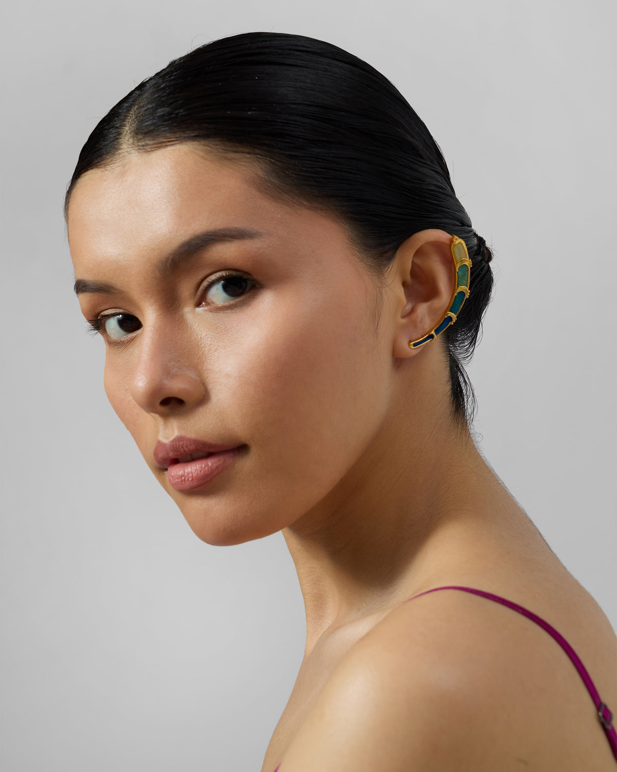 Rising Moon Earrings - Gold