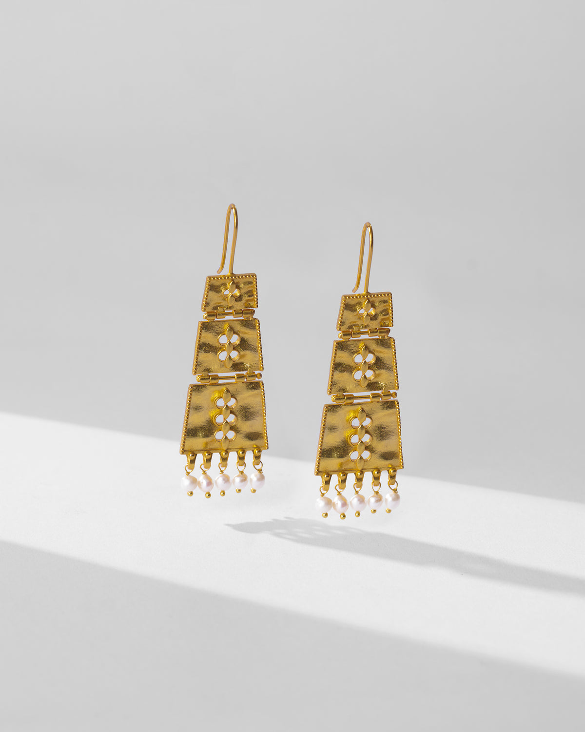 Column Earrings - Gold